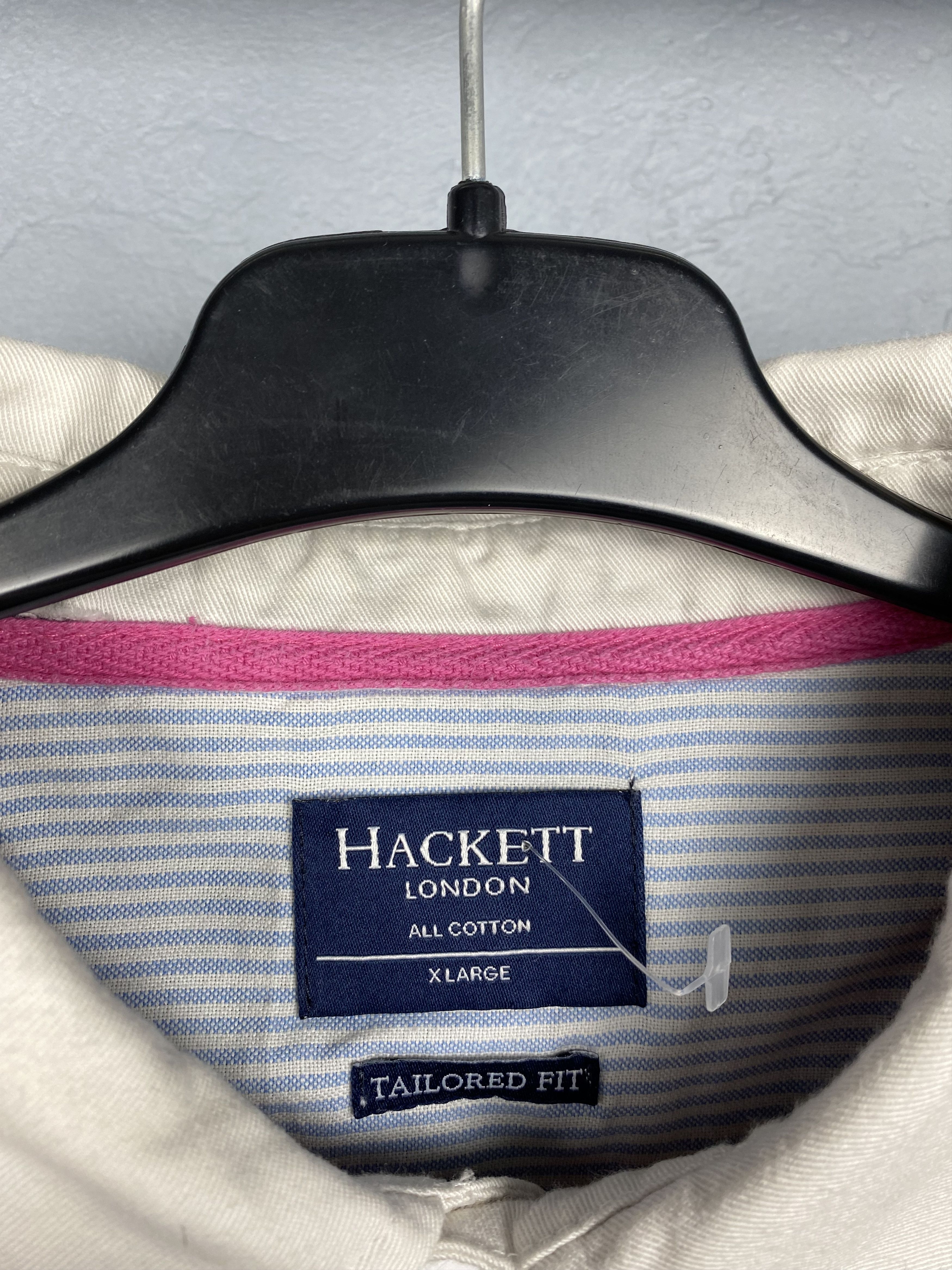 Hackett × Vintage Hackett Vintage Mens Rugby Long Sleeve Polo Shirt Size US XL / EU 56 / 4 - 4 Thumbnail