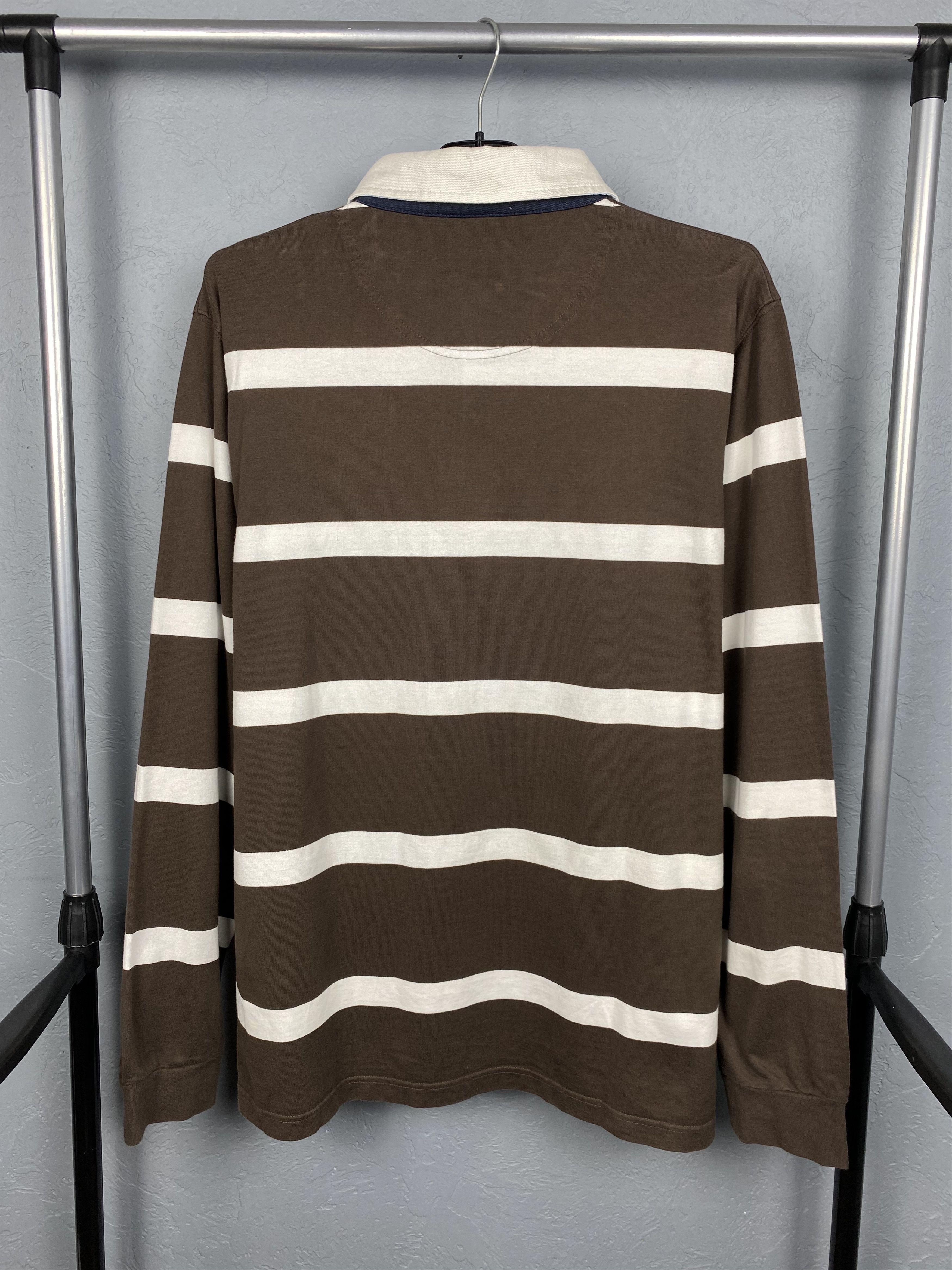 Hackett × Vintage Hackett Vintage Mens Rugby Long Sleeve Polo Shirt Size US XL / EU 56 / 4 - 7 Thumbnail