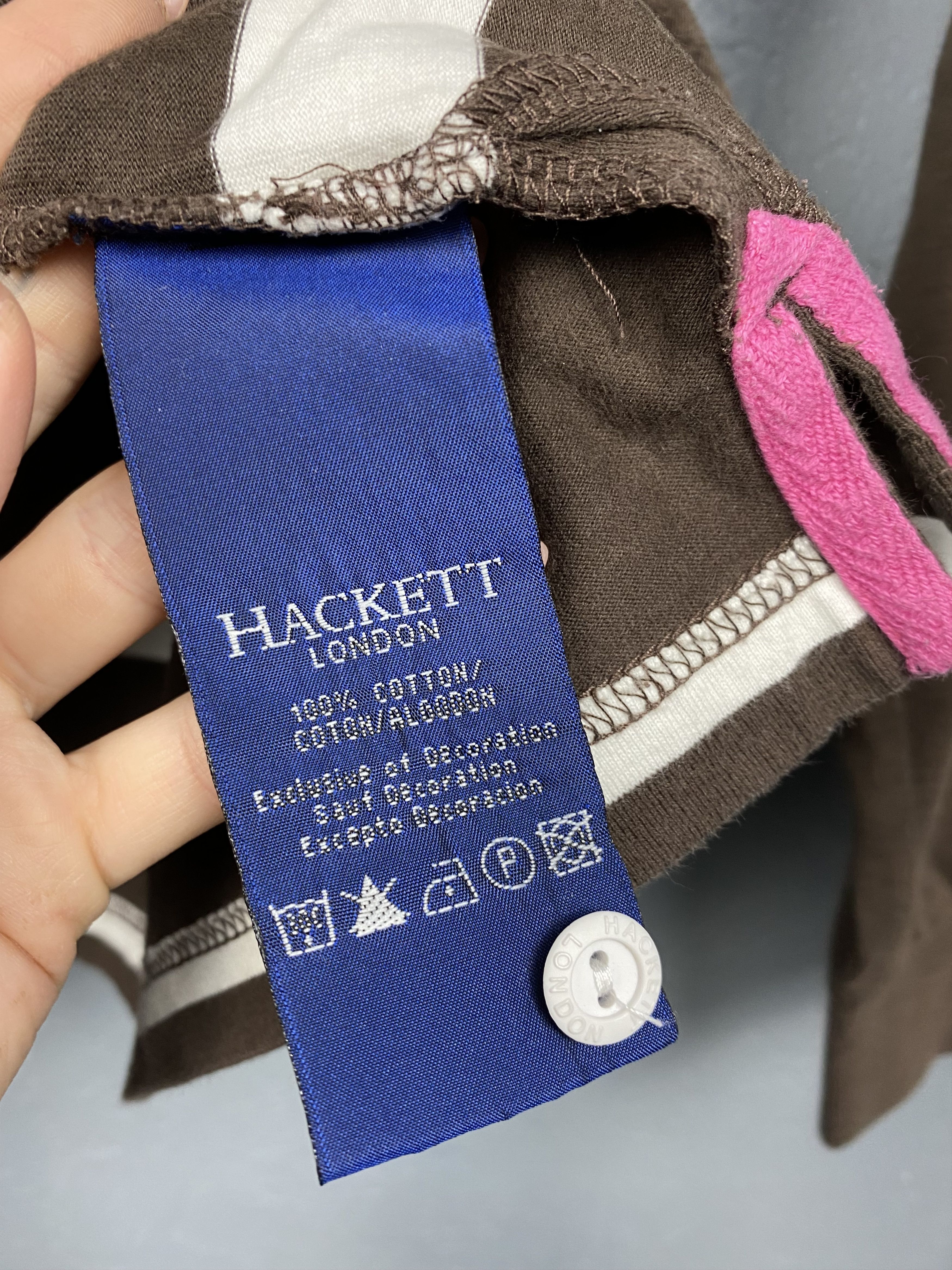 Hackett × Vintage Hackett Vintage Mens Rugby Long Sleeve Polo Shirt Size US XL / EU 56 / 4 - 6 Thumbnail