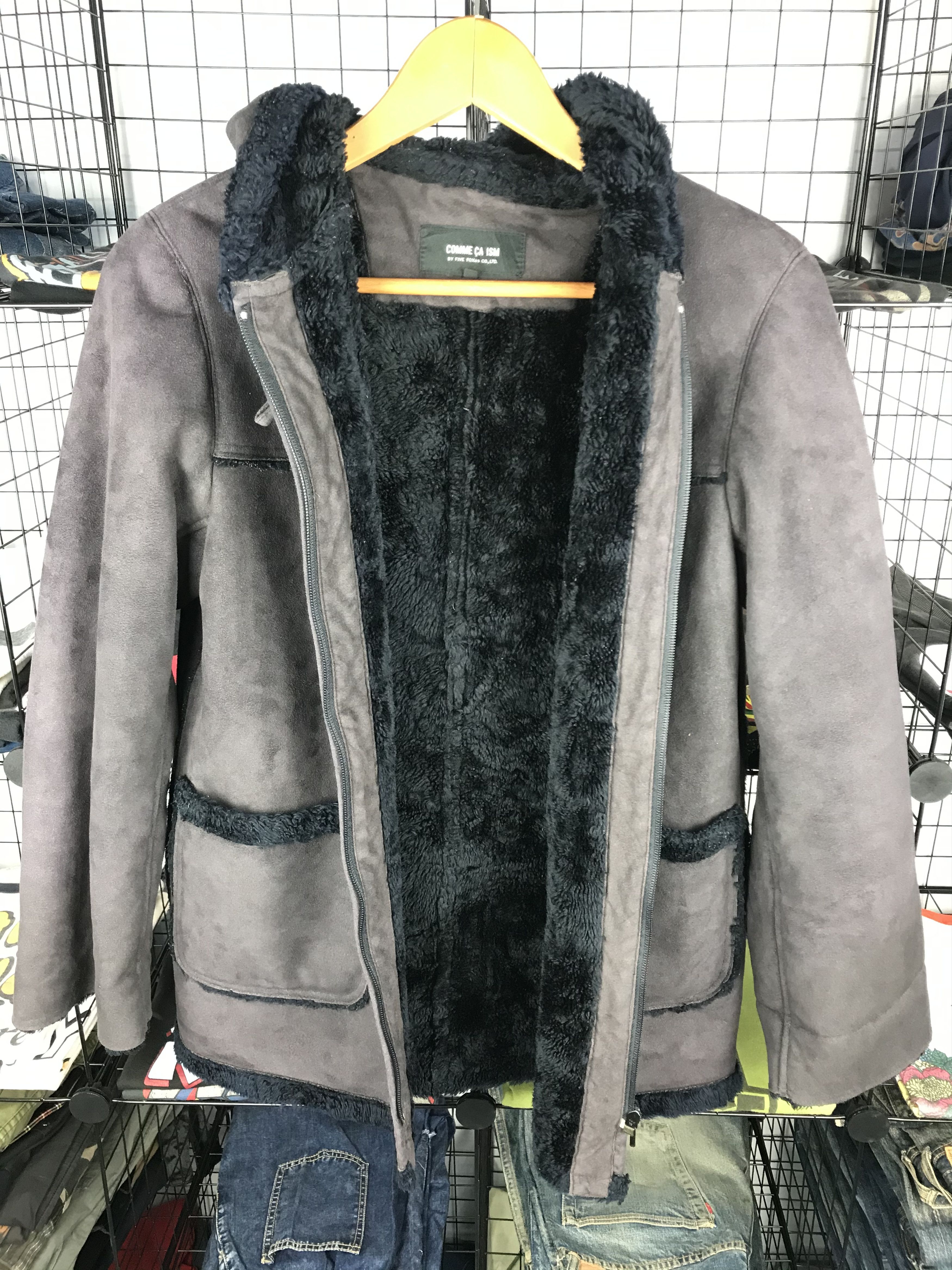 Comme Ca Ism × Designer × Japanese Brand Comme Ca Ism Patchwork Sherpa Jacket Nice Design Size US M / EU 48-50 / 2 - 7 Thumbnail
