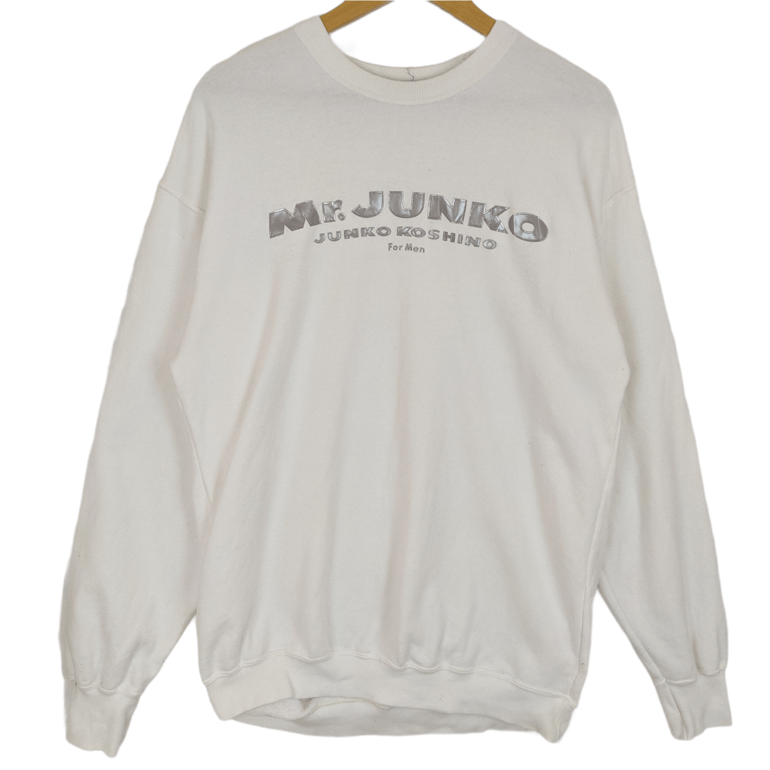 Japanese Brand MR JUNKO Junko Koshino Big Logo Spell Out Sweatshirt Size US L / EU 52-54 / 3 - 2 Thumbnail