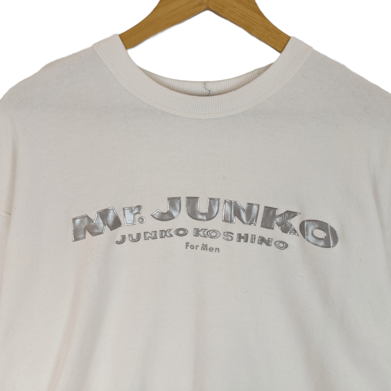 Japanese Brand MR JUNKO Junko Koshino Big Logo Spell Out Sweatshirt Size US L / EU 52-54 / 3 - 3 Thumbnail