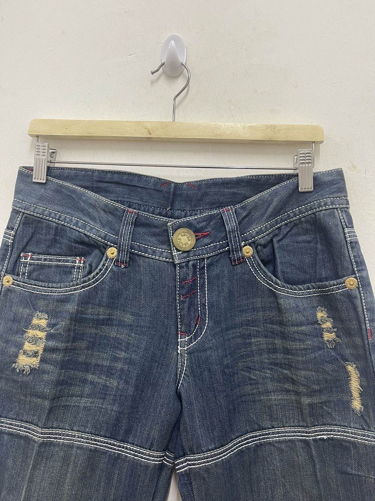 MLB Rare Vintage LB-03 x LA Dodgers Mlb Denim Jeans Size US 31 - 6 Thumbnail