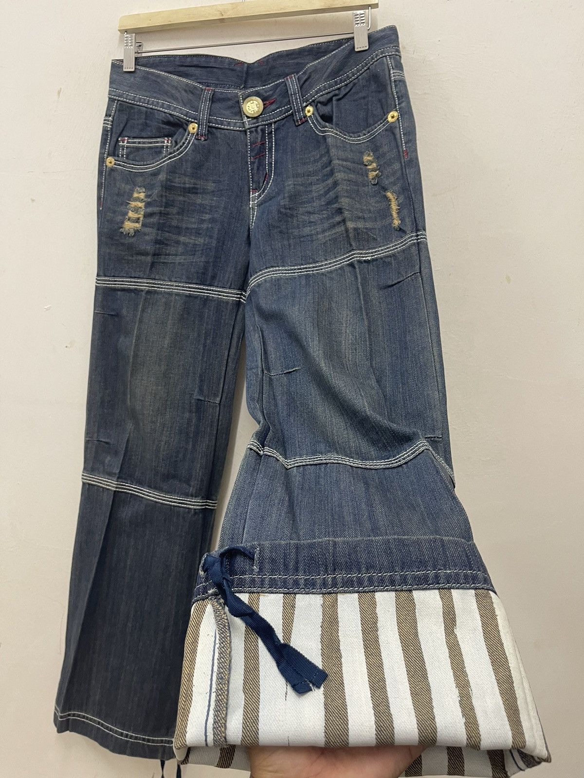 MLB Rare Vintage LB-03 x LA Dodgers Mlb Denim Jeans Size US 31 - 4 Thumbnail