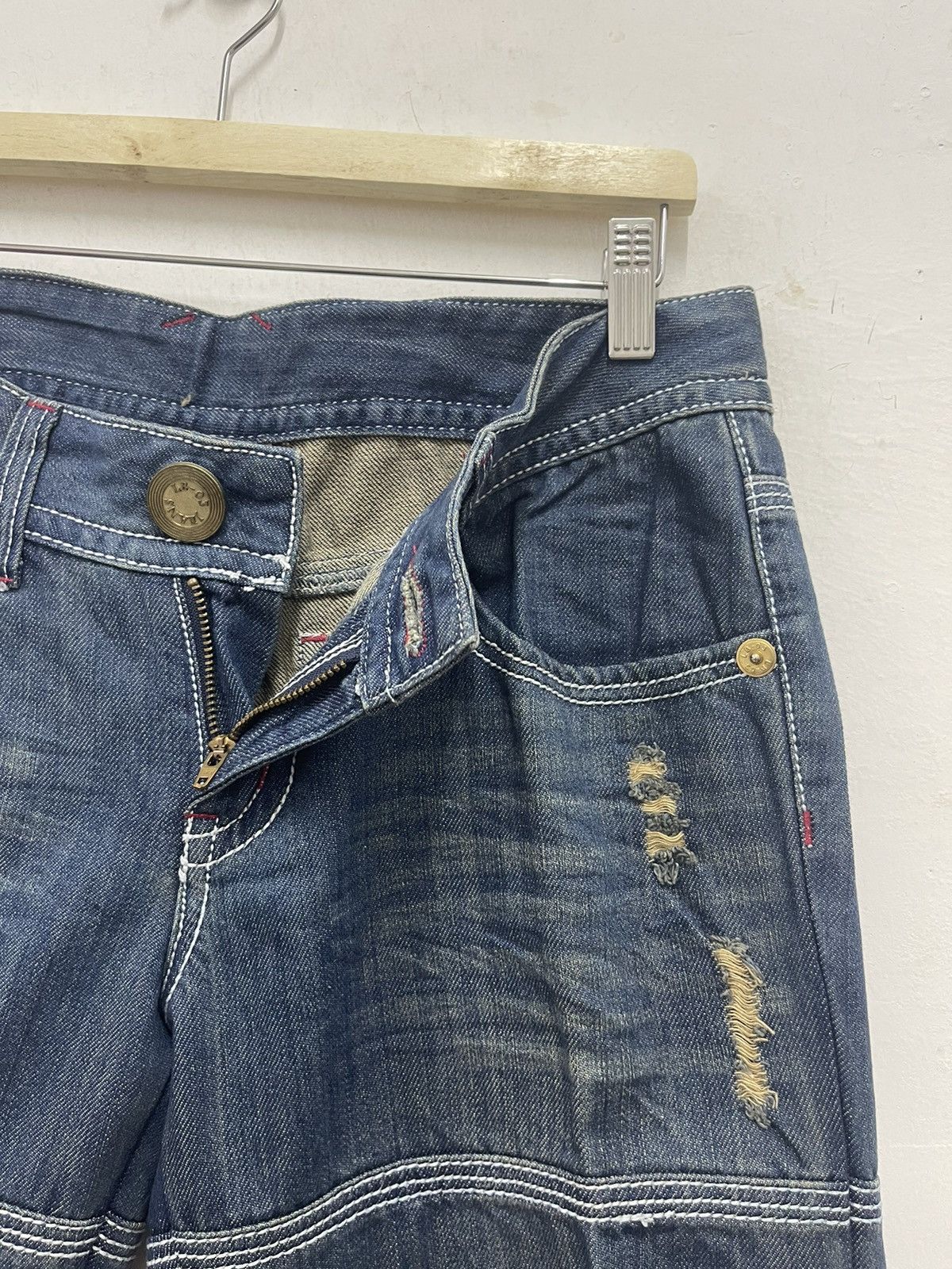 MLB Rare Vintage LB-03 x LA Dodgers Mlb Denim Jeans Size US 31 - 7 Thumbnail