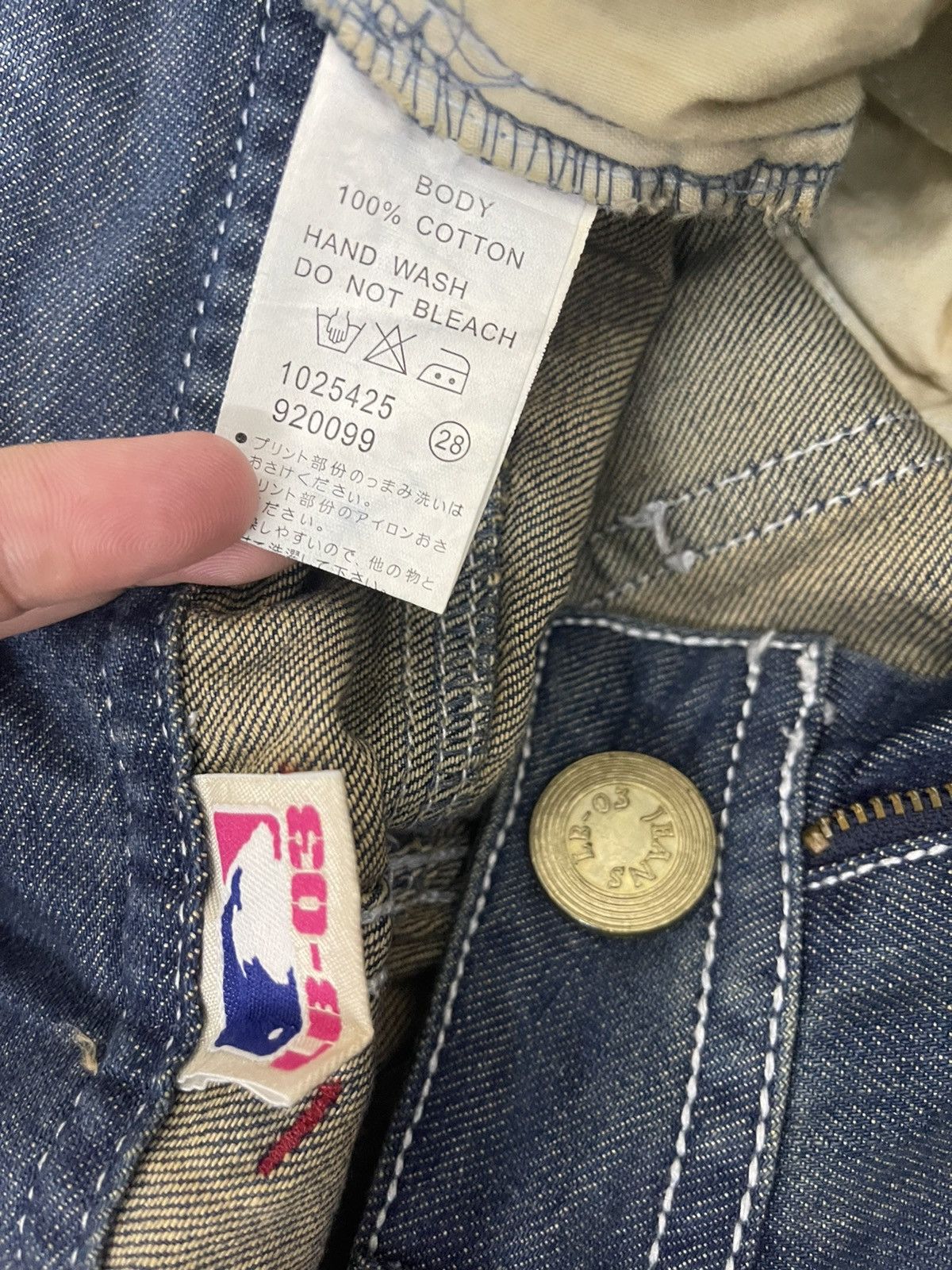 MLB Rare Vintage LB-03 x LA Dodgers Mlb Denim Jeans Size US 31 - 9 Thumbnail