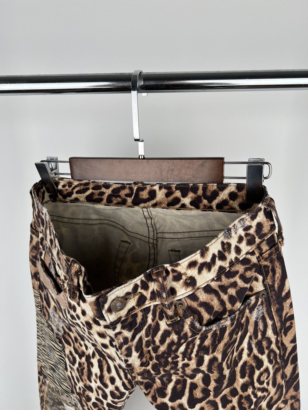 Denim & Supply Ralph Lauren Denim and Supply Ralph Lauren Patchwork Leopard Print Denim Size 26" / US 2 / IT 38 - 10 Thumbnail