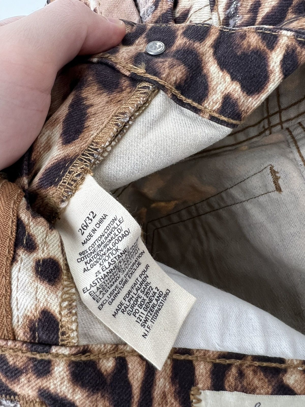 Denim & Supply Ralph Lauren Denim and Supply Ralph Lauren Patchwork Leopard Print Denim Size 26" / US 2 / IT 38 - 12 Thumbnail
