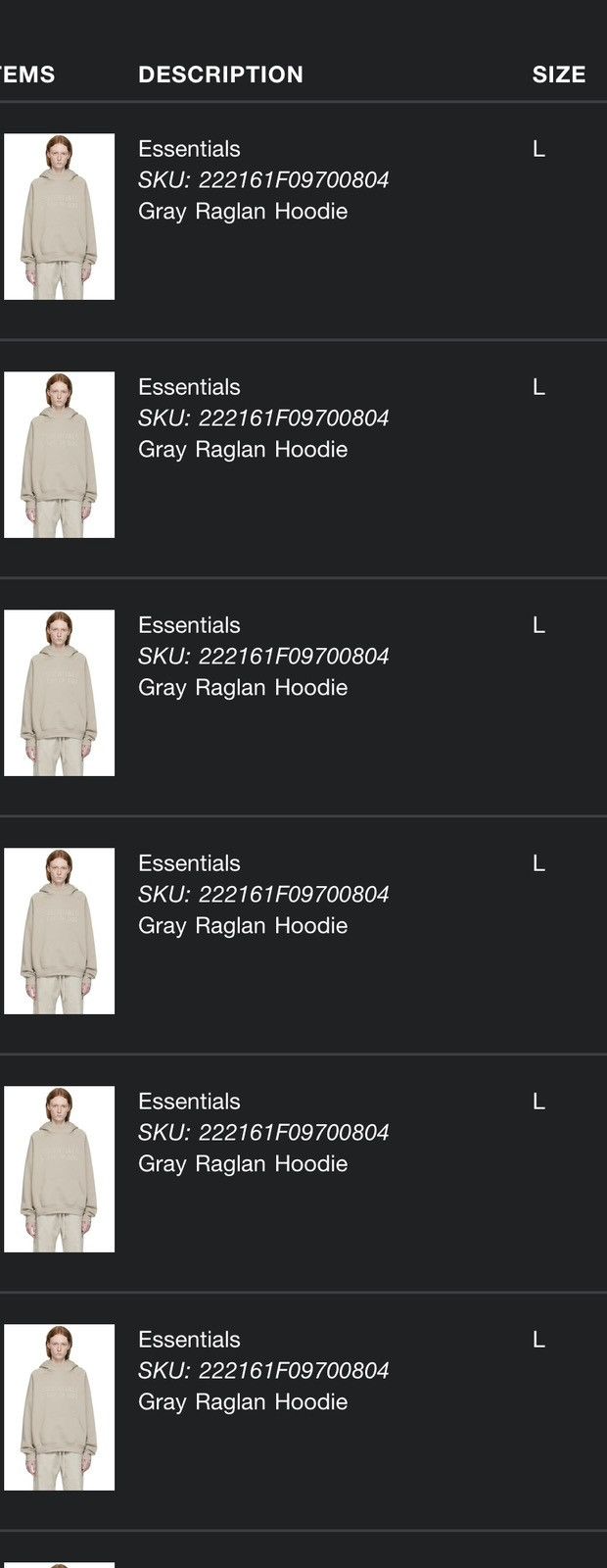 Essentials × FOG × Fear of God Fear of God Essentials Hoodie Smoke Size Large Size US L / EU 52-54 / 3 - 2 Thumbnail