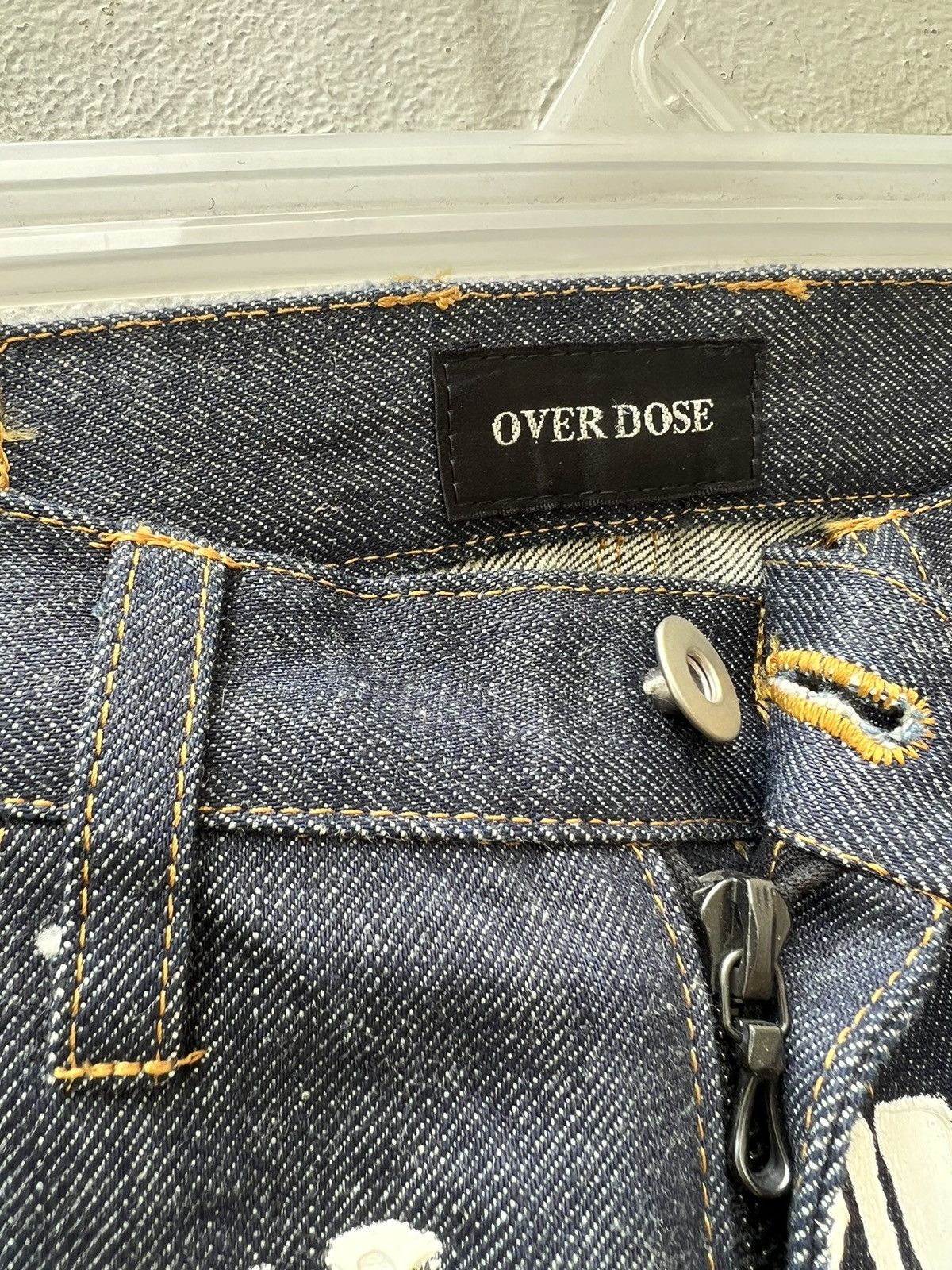 Vintage Vintage OVER DOSE Japan RiRi Zipper Denim Flare Jeans Size US 30 / EU 46 - 9 Thumbnail