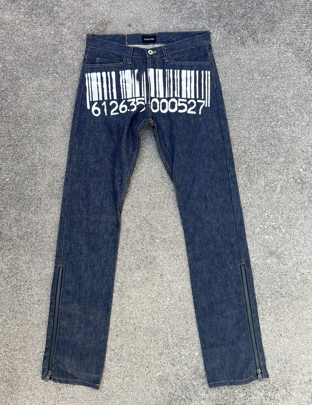 Vintage Vintage OVER DOSE Japan RiRi Zipper Denim Flare Jeans Size US 30 / EU 46 - 1 Thumbnail