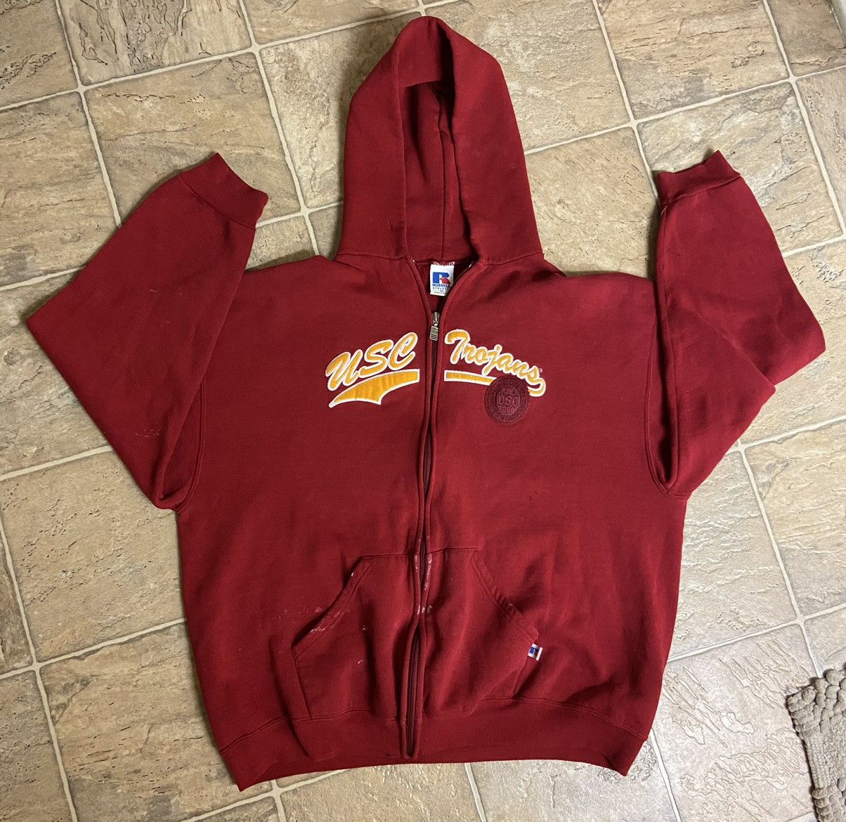 Vintage Vintage 2000s Boxy Russell USC Trojans Hoodie | Grailed