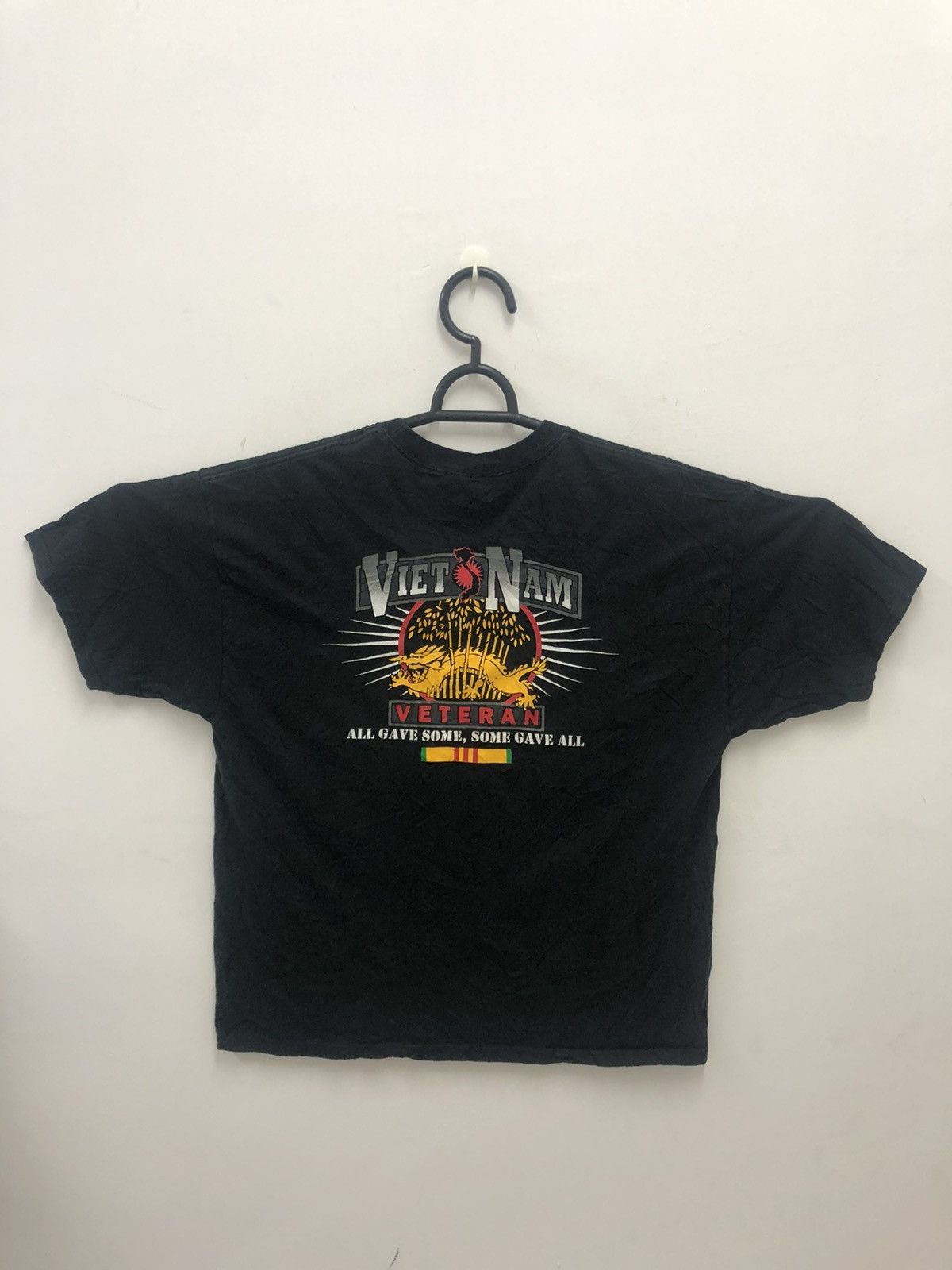 image of Vintage Vietnam Veteran All Gave Some, Some Gave All Shirt in Black, Men's (Size 2XL)