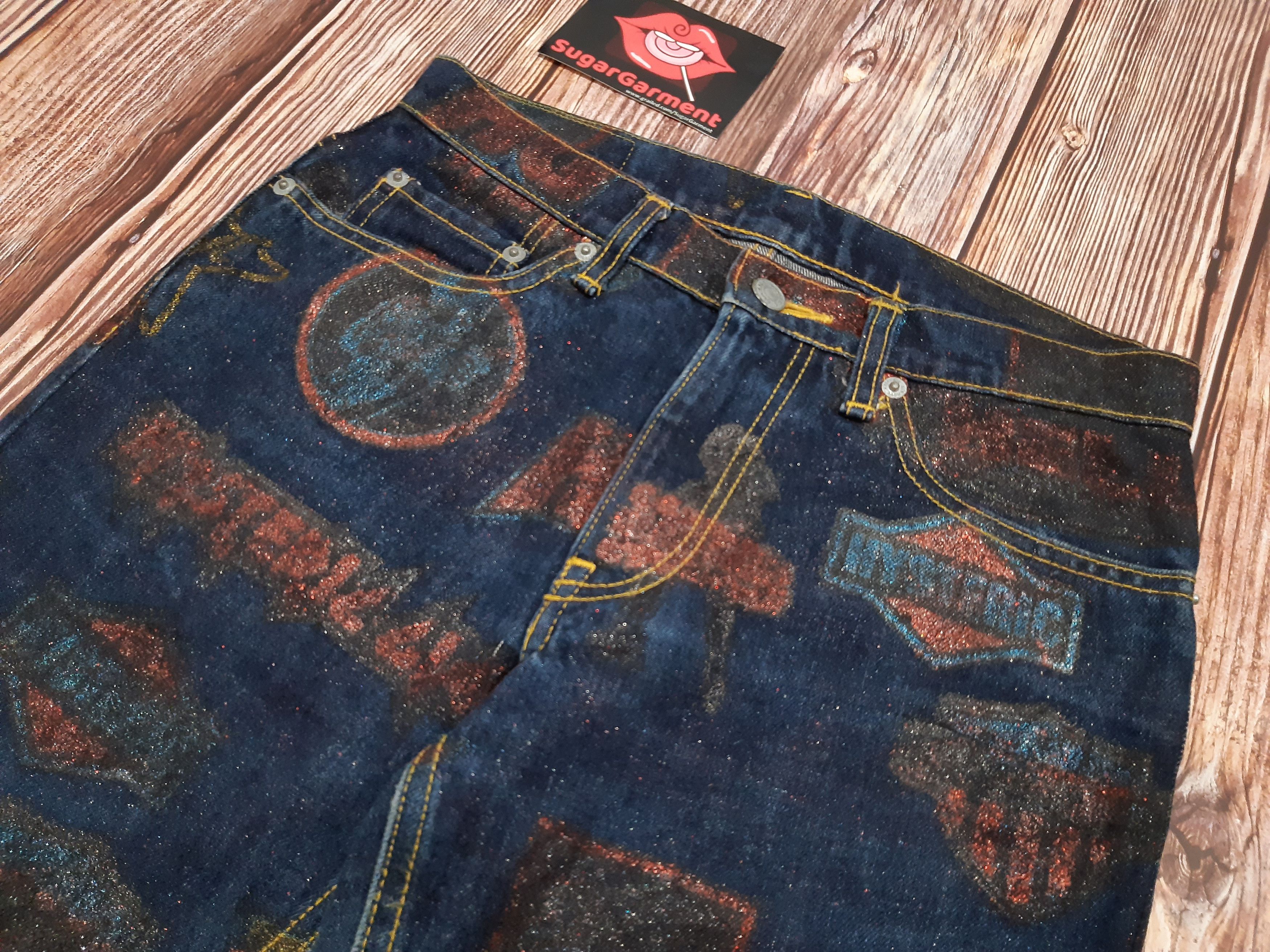 Hysteric Glamour Hysteric Glamour Jeans Bootcut Glittered Size 28" / US 6 / IT 42 - 6 Thumbnail
