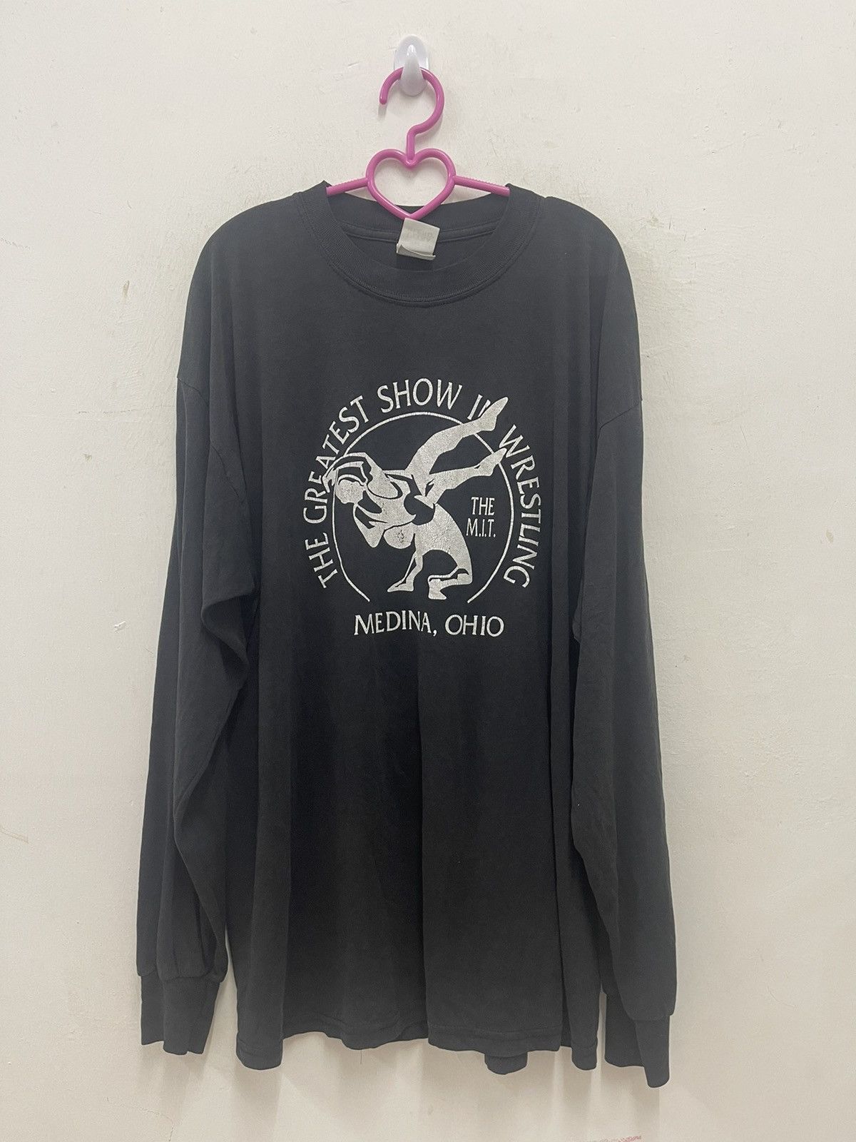 Rare Vintage THE GREATEST SHOW IN WRESTLING Long Sleeve Tee