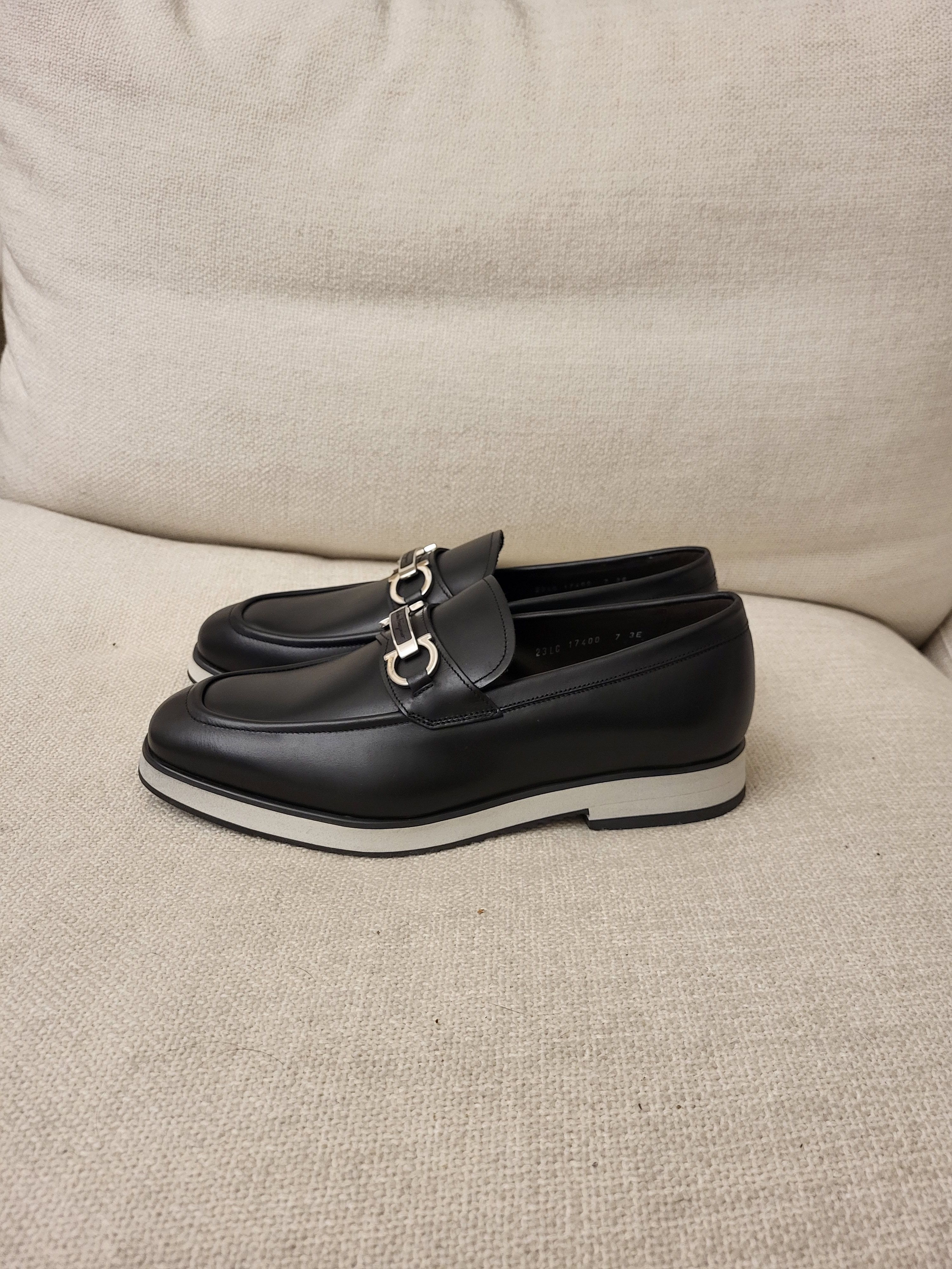 Salvatore Ferragamo Nabucco Black Leather Loafers with  display picture 1
