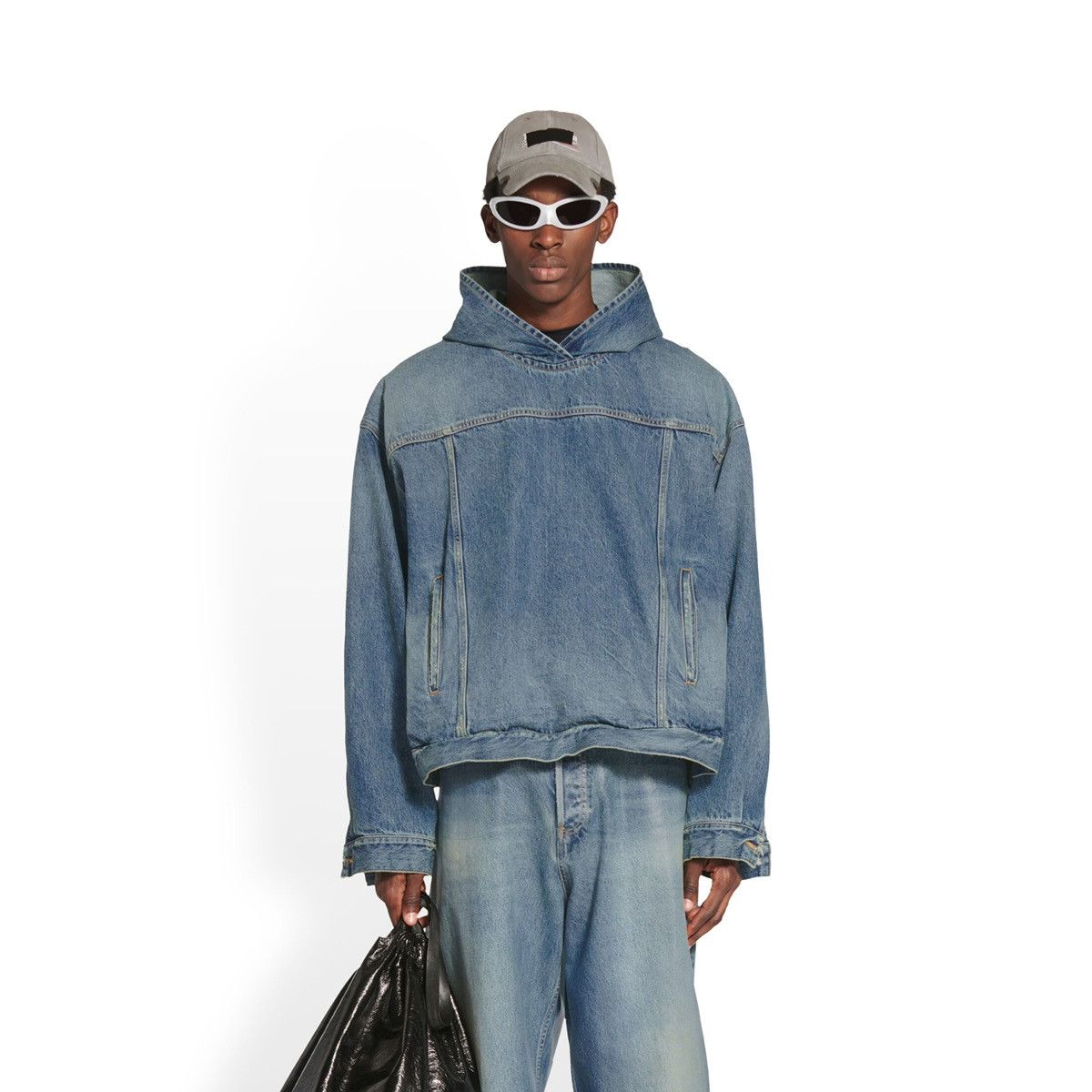 Balenciaga Balenciaga Japanese denim Pull-Over Jacket Size US M / EU 48-50 / 2 - 5 Thumbnail