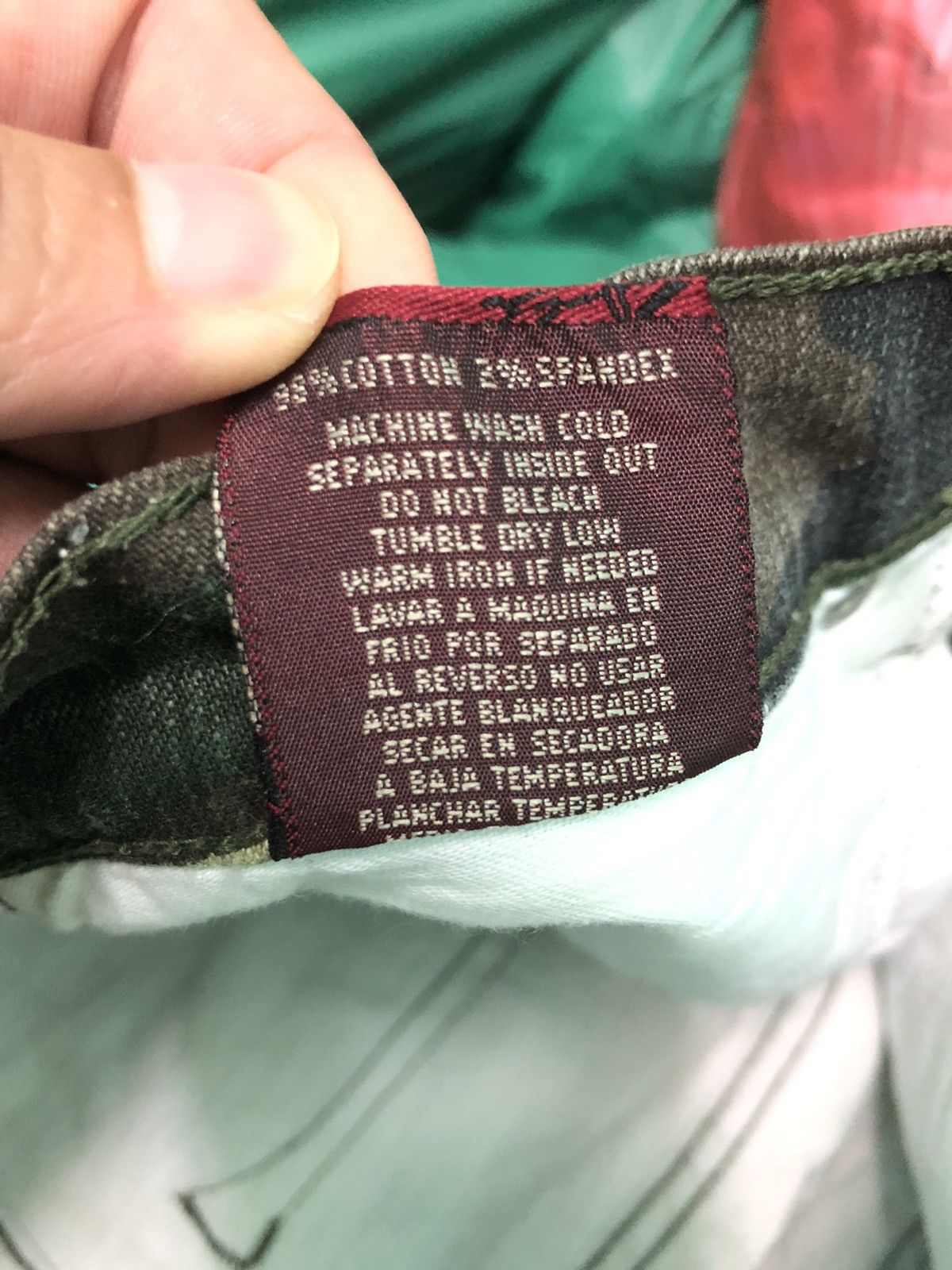 Vintage VINTAGE NEO BLUE MADE IN USA 🇺🇸 CAMO DENIM PANTS Size US 30 / EU 46 - 9 Thumbnail