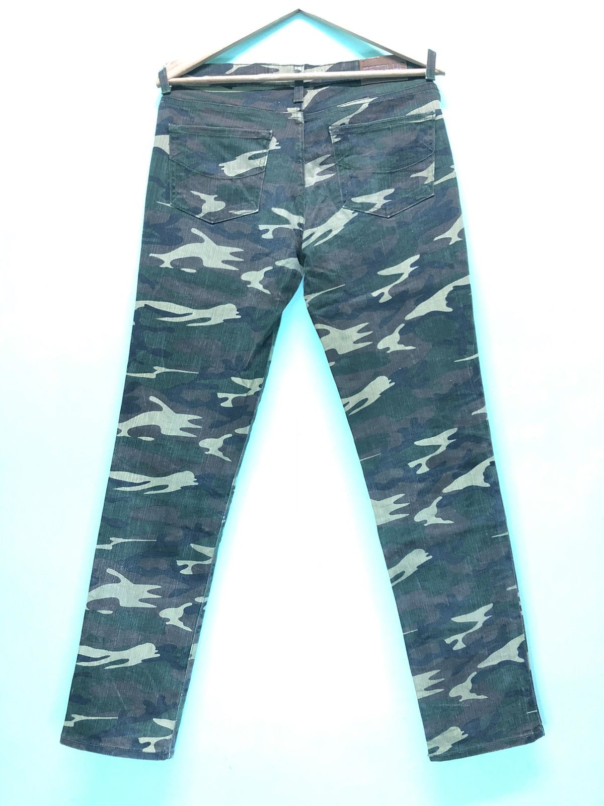 Vintage VINTAGE NEO BLUE MADE IN USA 🇺🇸 CAMO DENIM PANTS Size US 30 / EU 46 - 6 Thumbnail