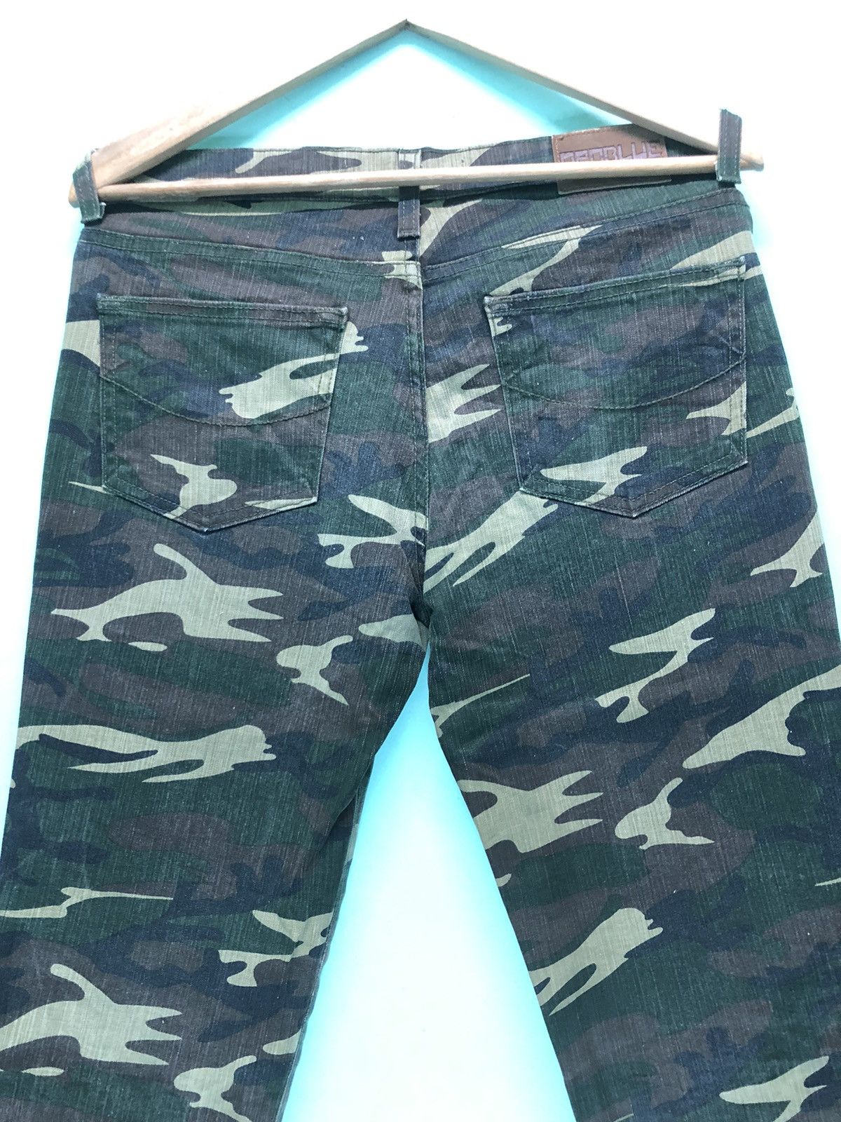 Vintage VINTAGE NEO BLUE MADE IN USA 🇺🇸 CAMO DENIM PANTS Size US 30 / EU 46 - 5 Thumbnail