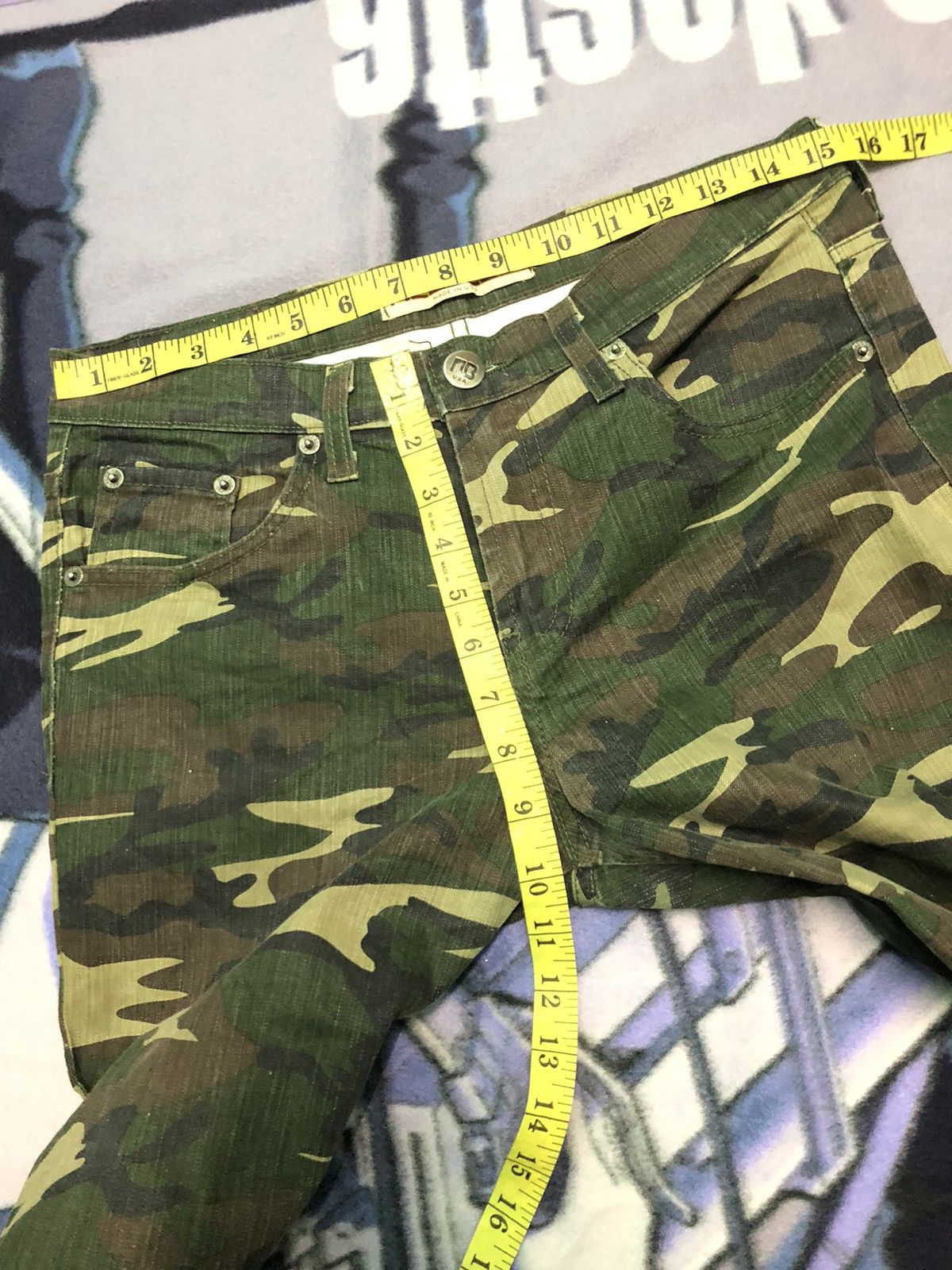 Vintage VINTAGE NEO BLUE MADE IN USA 🇺🇸 CAMO DENIM PANTS Size US 30 / EU 46 - 10 Thumbnail