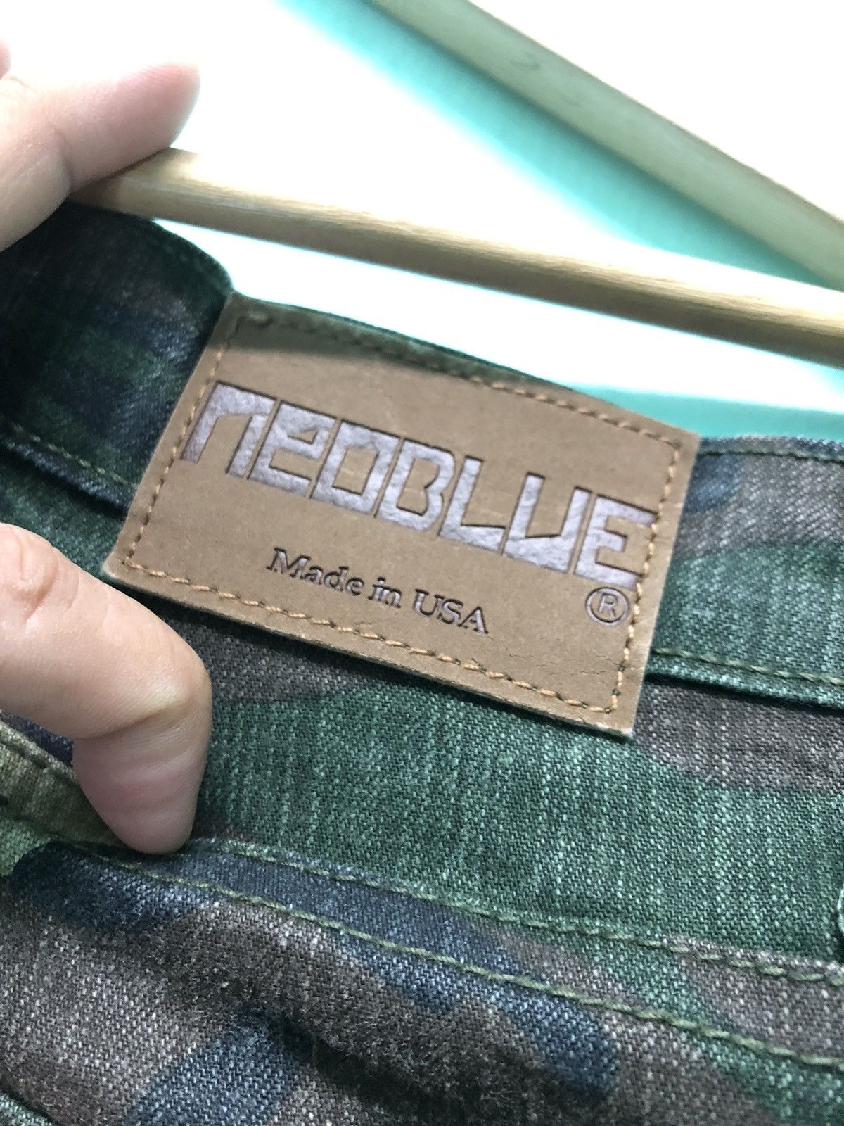 Vintage VINTAGE NEO BLUE MADE IN USA 🇺🇸 CAMO DENIM PANTS Size US 30 / EU 46 - 7 Thumbnail