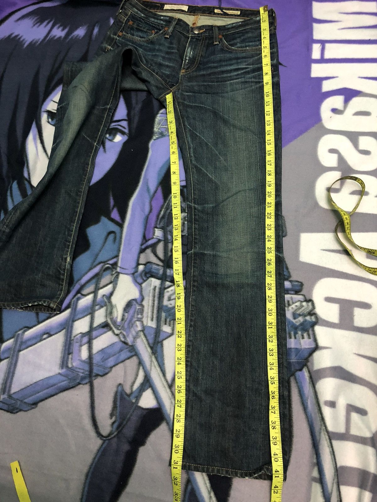 AG Adriano Goldschmied × Vintage VINTAGE AG SLIM STRAIGHT LEG FLARE DISTRESSED DENIM JEANS Size US 29 - 15 Thumbnail