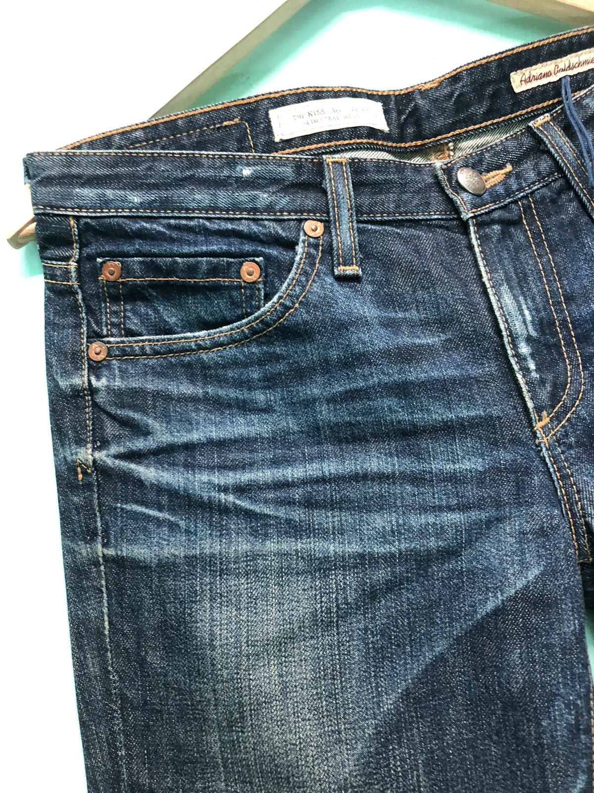AG Adriano Goldschmied × Vintage VINTAGE AG SLIM STRAIGHT LEG FLARE DISTRESSED DENIM JEANS Size US 29 - 7 Thumbnail