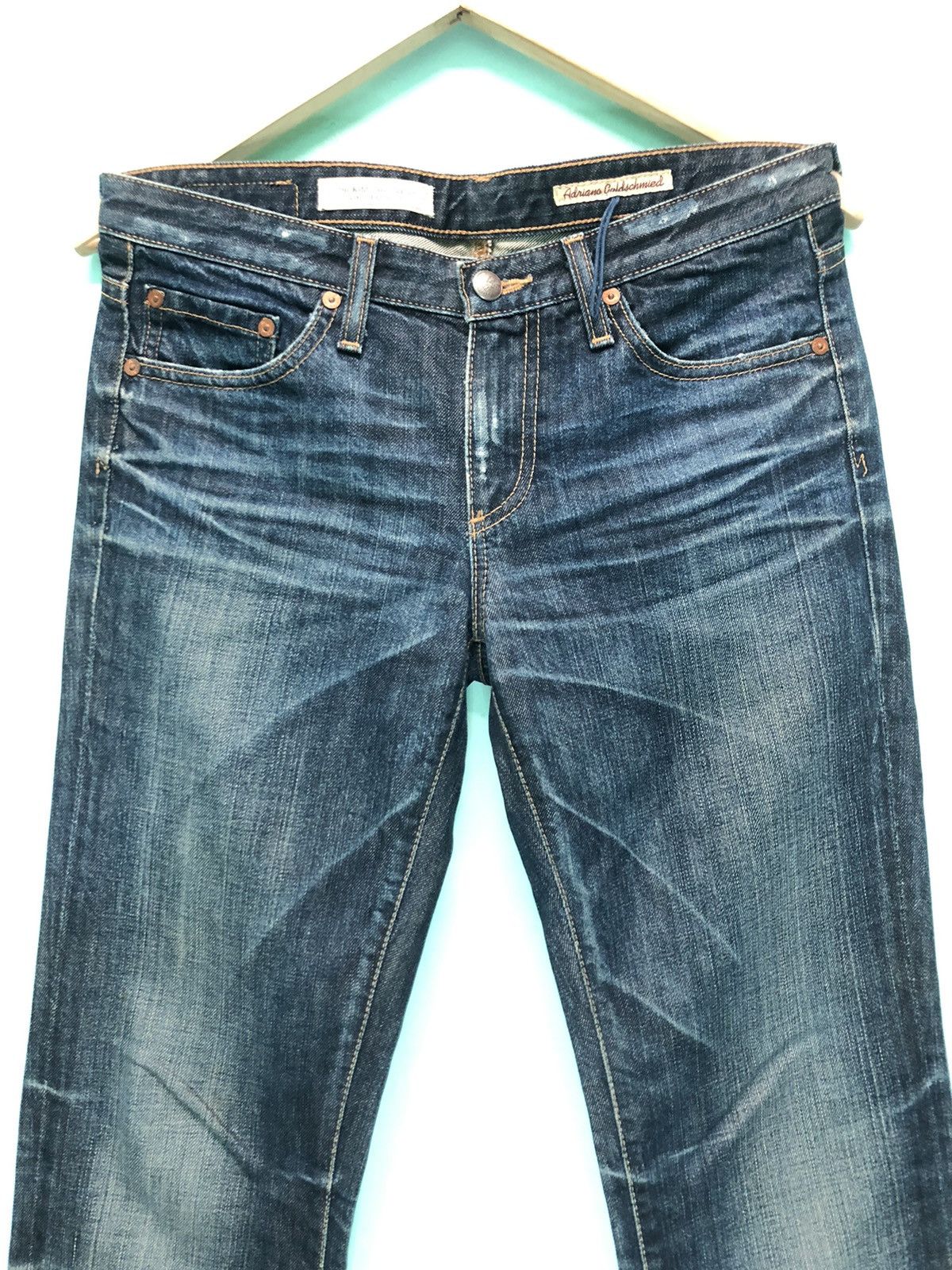 AG Adriano Goldschmied × Vintage VINTAGE AG SLIM STRAIGHT LEG FLARE DISTRESSED DENIM JEANS Size US 29 - 5 Thumbnail