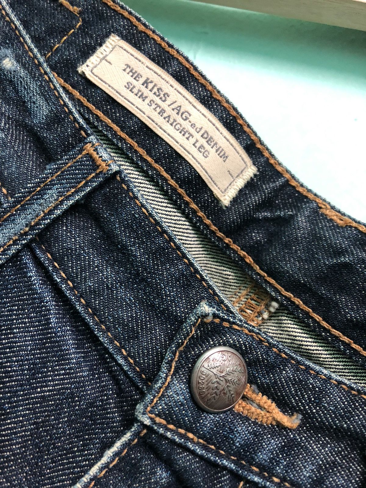 AG Adriano Goldschmied × Vintage VINTAGE AG SLIM STRAIGHT LEG FLARE DISTRESSED DENIM JEANS Size US 29 - 10 Thumbnail