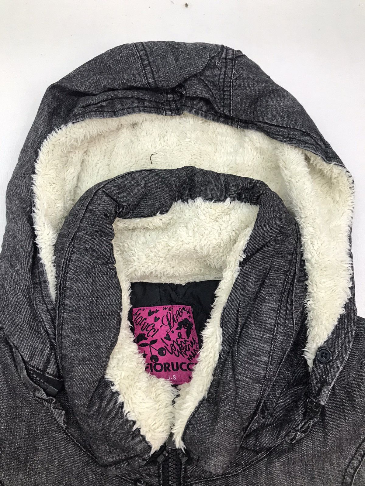 Fiorucci Fiorucci hooded fur parka denim jacket Size S / US 4 / IT 40 - 5 Thumbnail