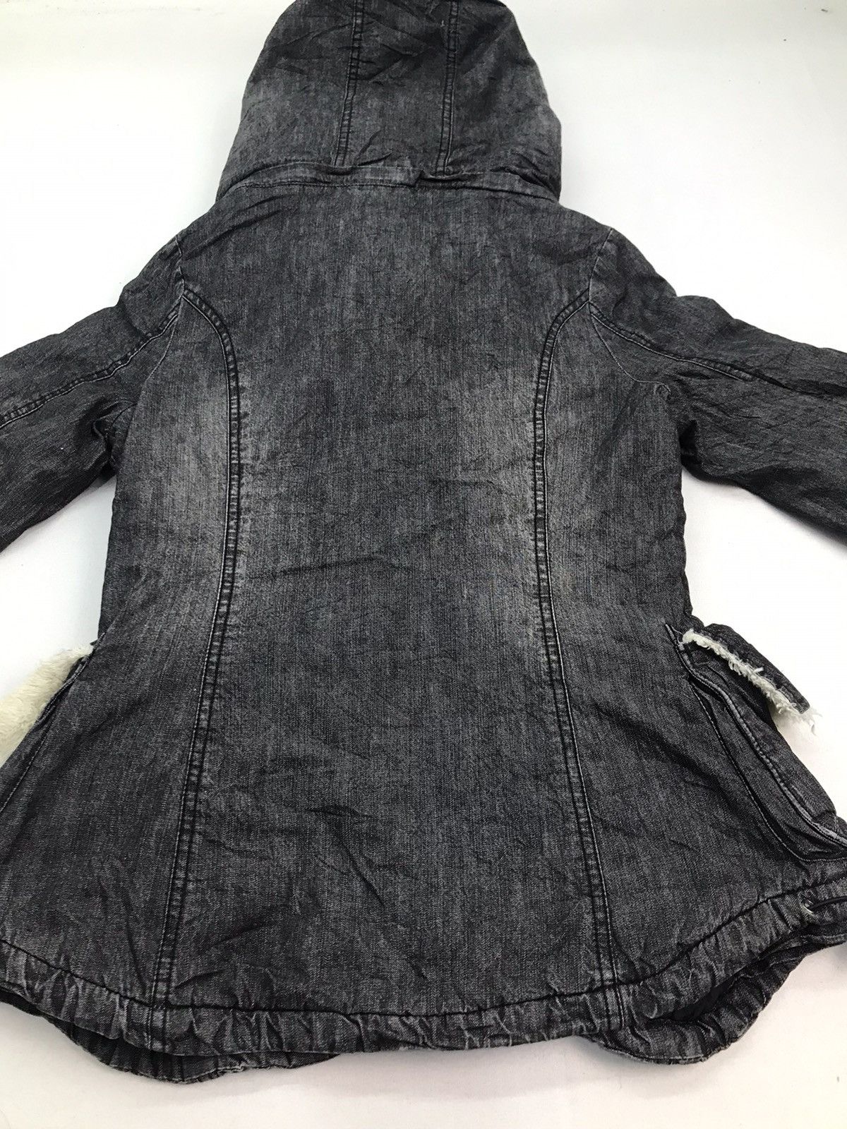 Fiorucci Fiorucci hooded fur parka denim jacket Size S / US 4 / IT 40 - 17 Thumbnail