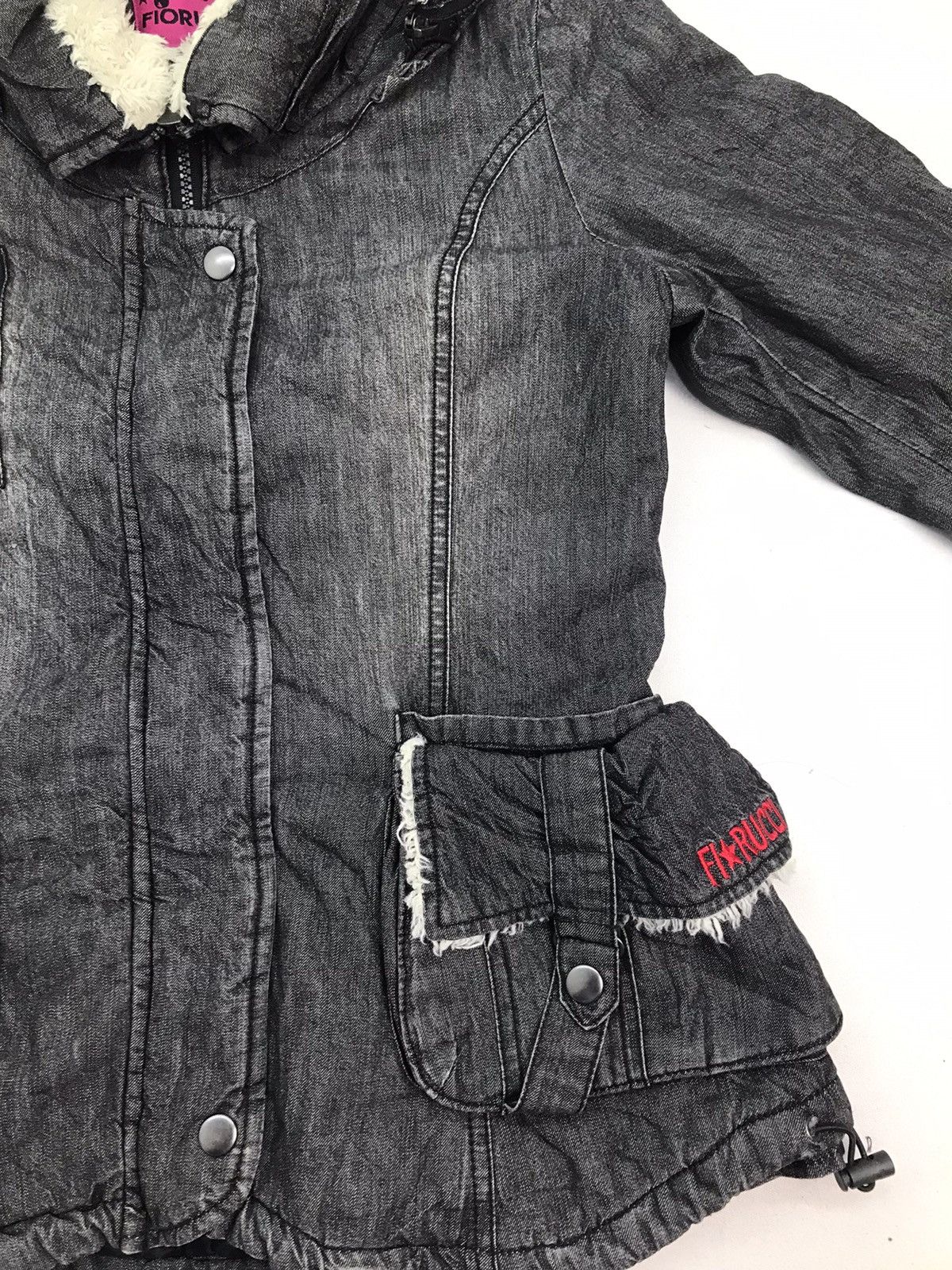 Fiorucci Fiorucci hooded fur parka denim jacket Size S / US 4 / IT 40 - 10 Thumbnail