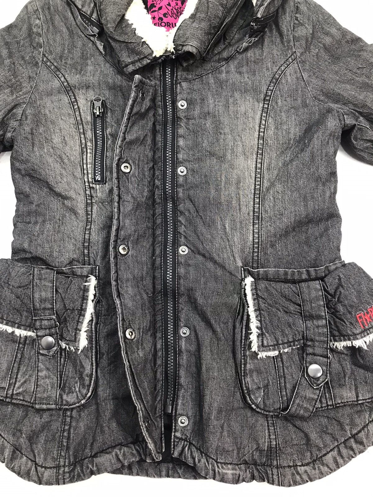 Fiorucci Fiorucci hooded fur parka denim jacket Size S / US 4 / IT 40 - 12 Thumbnail