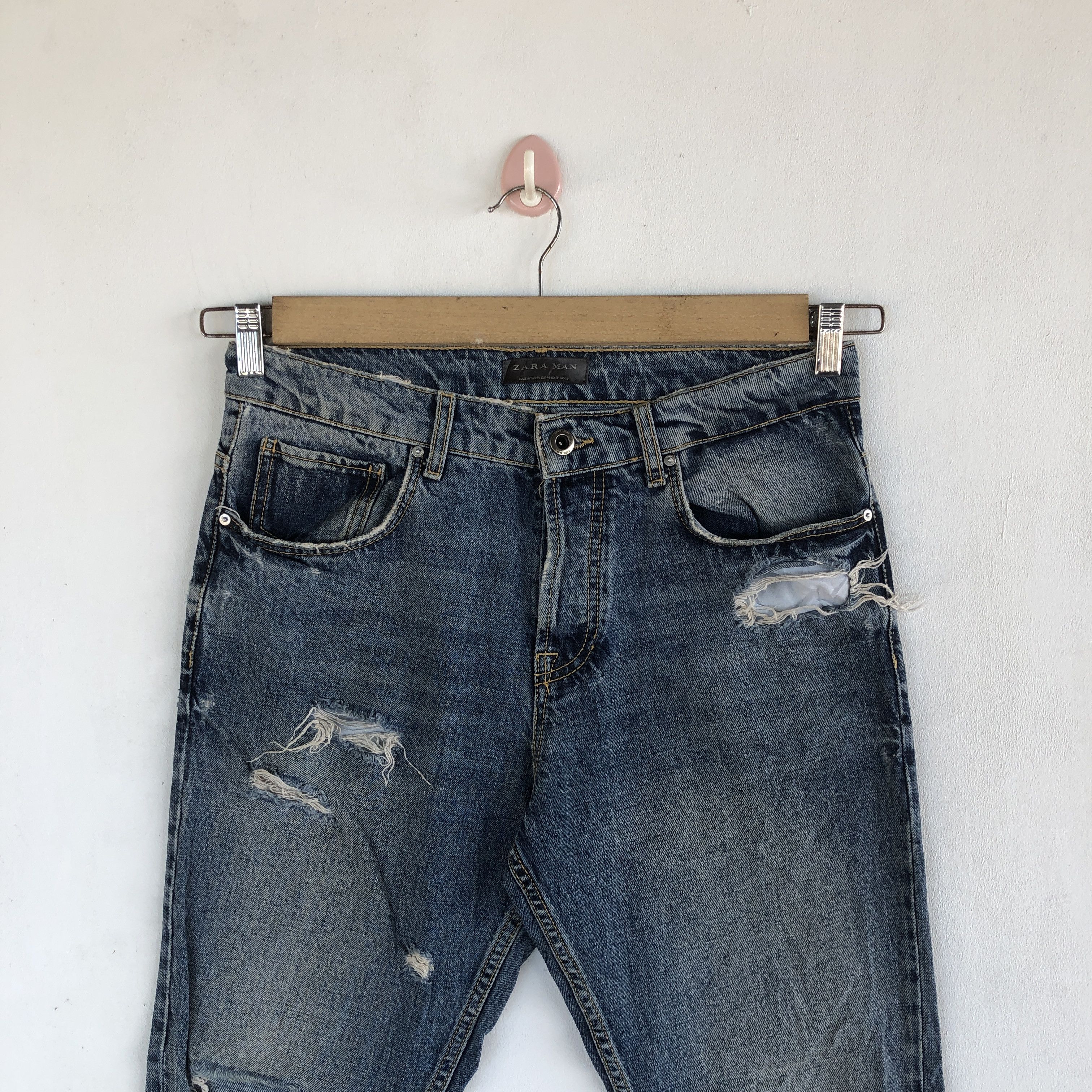 Japanese Brand Vintage Japanese Jeans Distressed Japanese Denim Pants Size US 30 / EU 46 - 3 Thumbnail