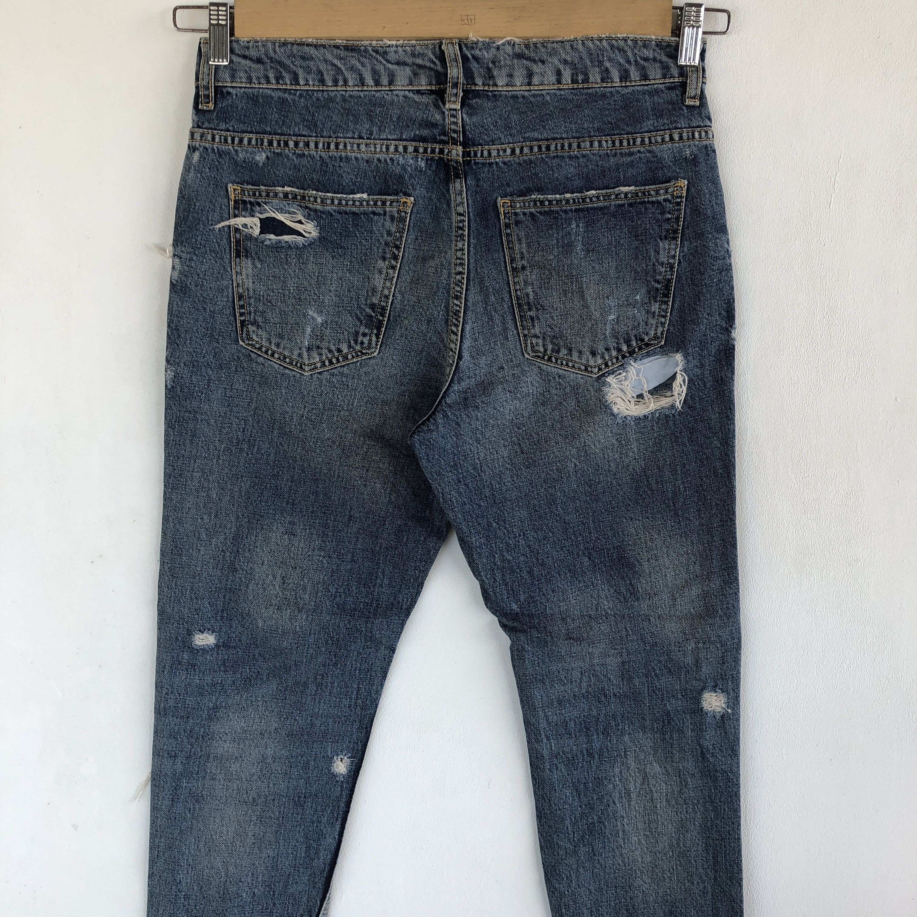 Japanese Brand Vintage Japanese Jeans Distressed Japanese Denim Pants Size US 30 / EU 46 - 6 Thumbnail
