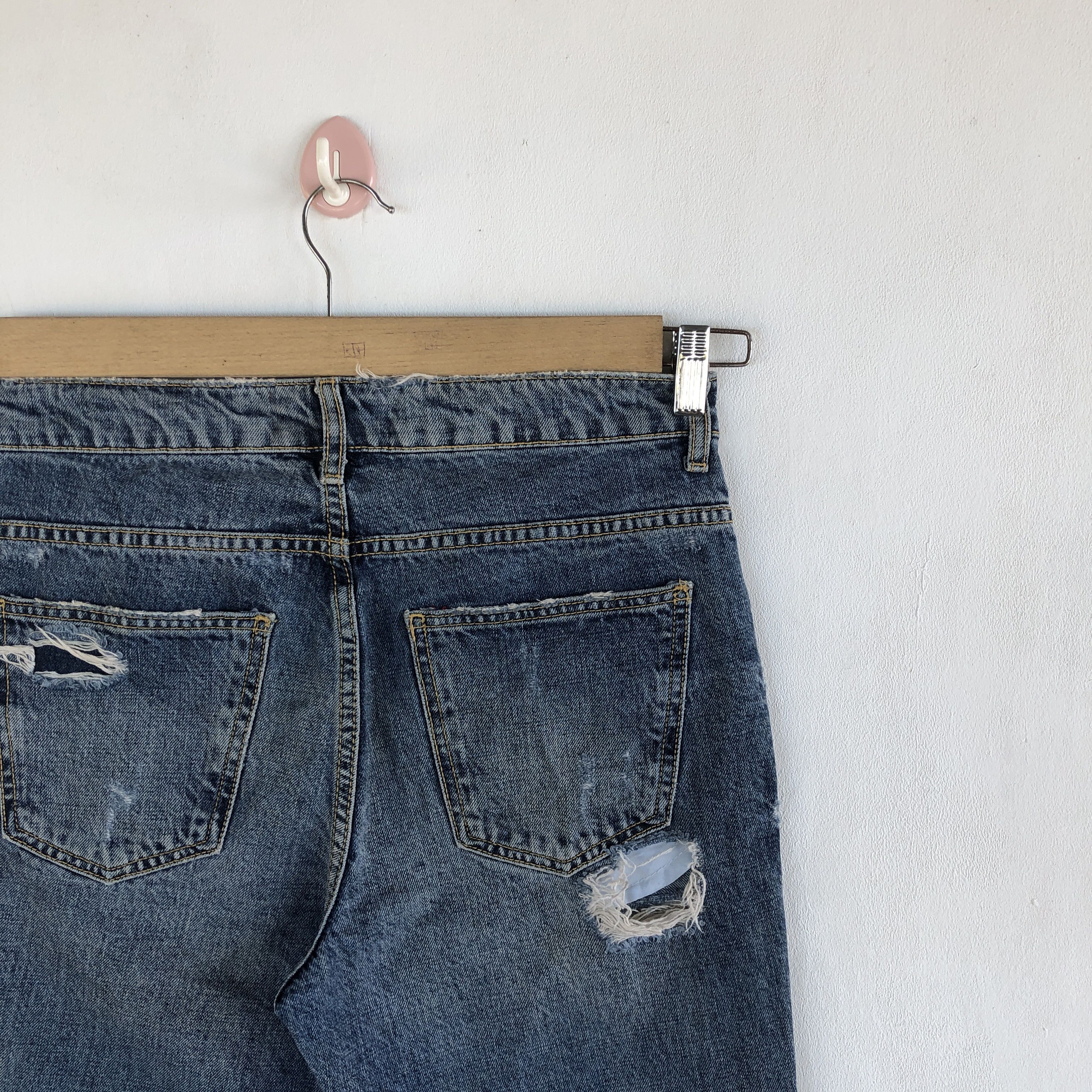Japanese Brand Vintage Japanese Jeans Distressed Japanese Denim Pants Size US 30 / EU 46 - 7 Thumbnail