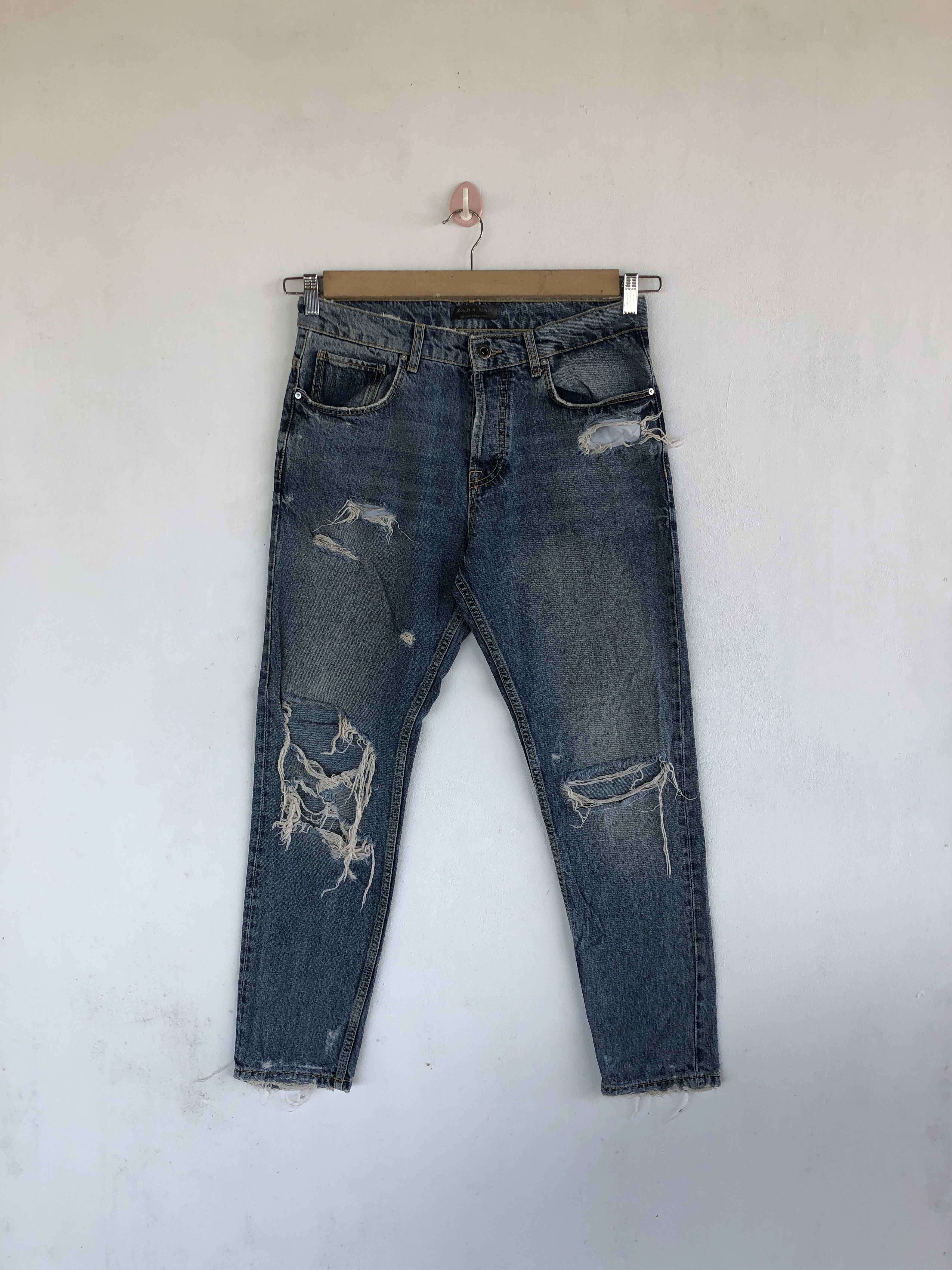 Japanese Brand Vintage Japanese Jeans Distressed Japanese Denim Pants Size US 30 / EU 46 - 1 Thumbnail