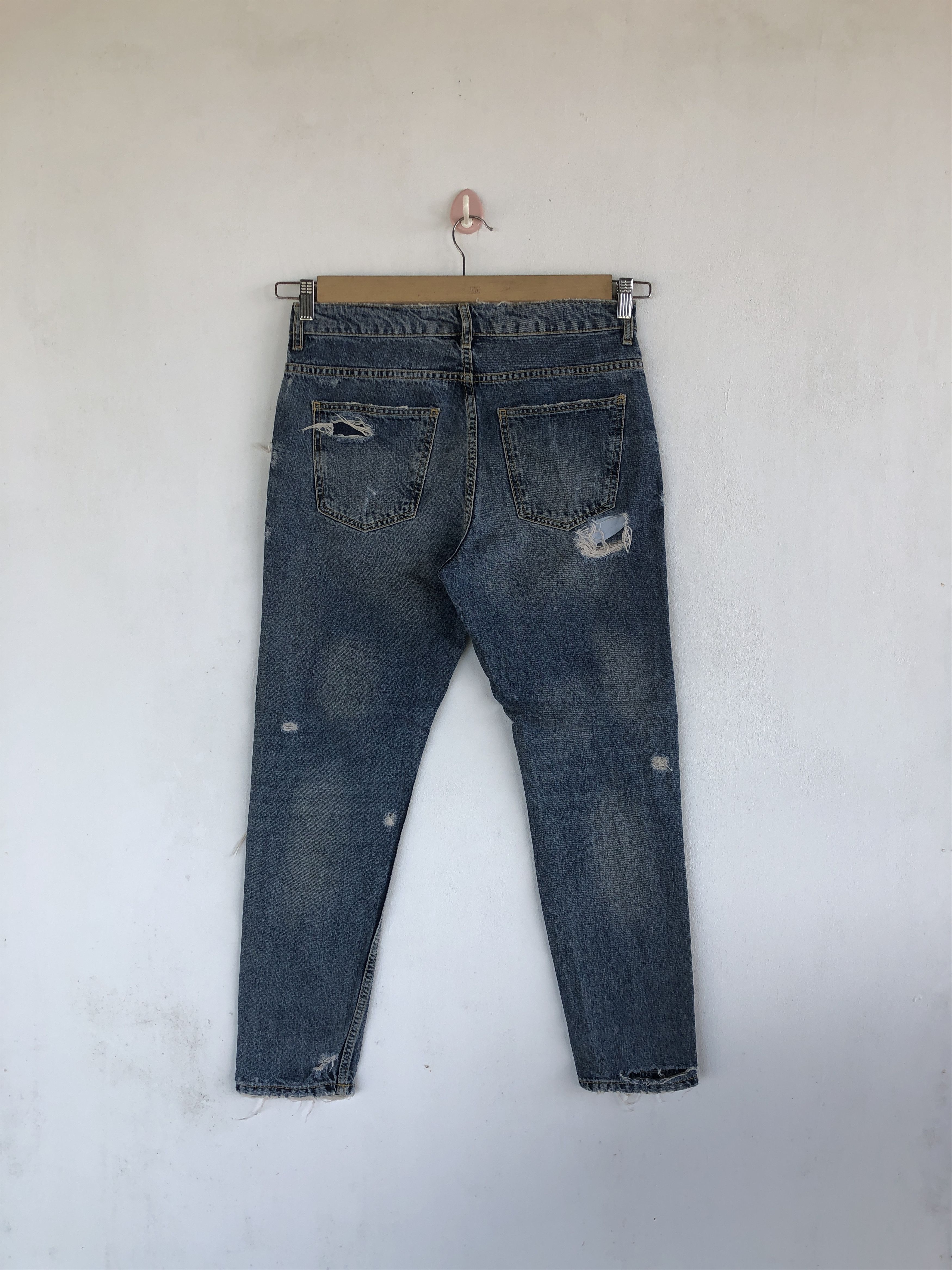 Japanese Brand Vintage Japanese Jeans Distressed Japanese Denim Pants Size US 30 / EU 46 - 2 Thumbnail