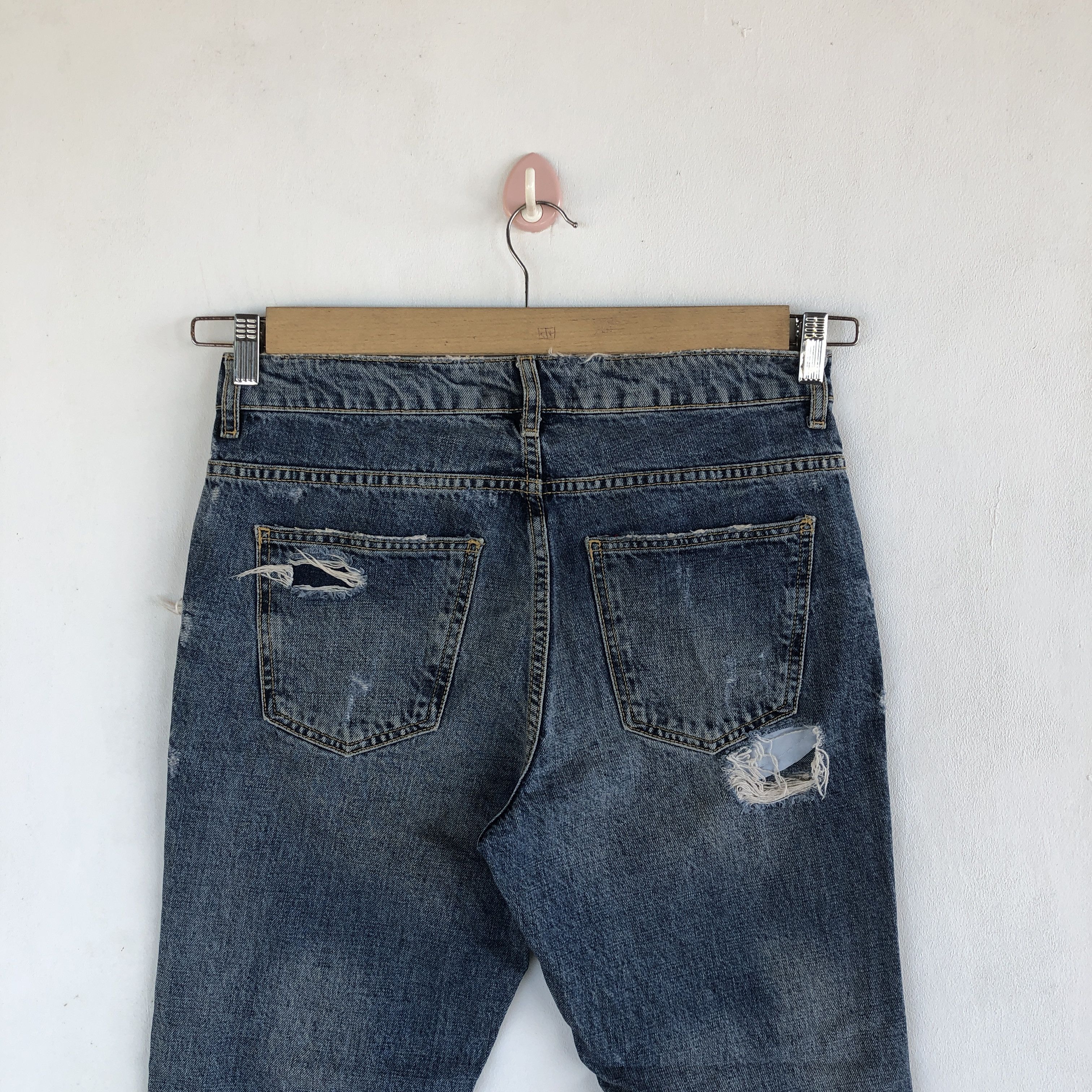 Japanese Brand Vintage Japanese Jeans Distressed Japanese Denim Pants Size US 30 / EU 46 - 4 Thumbnail