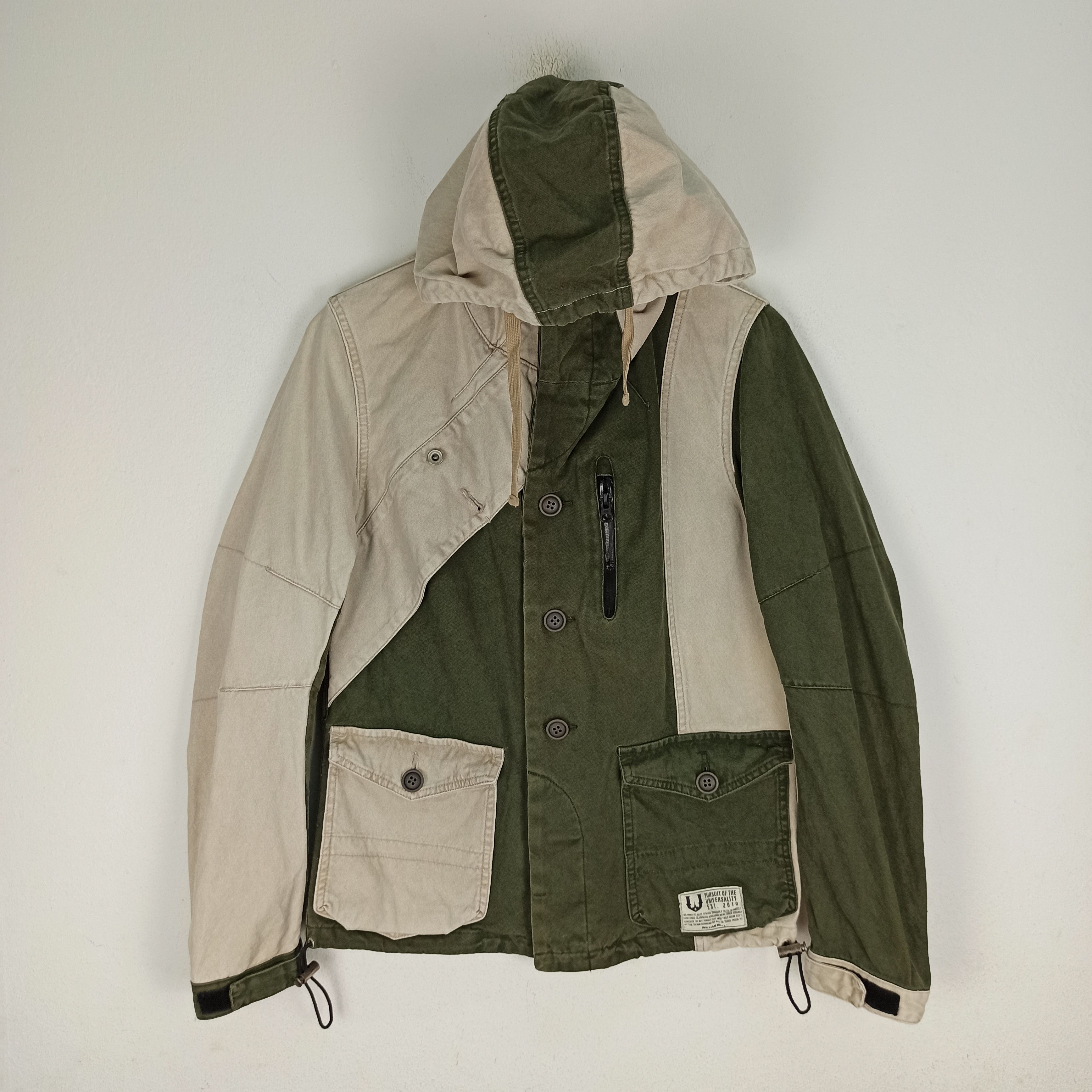 Edition Japan 🔥Rare🔥William Wall Patchwork Jacket Hoodie Cotton Japan Size US S / EU 44-46 / 1 - 1 Thumbnail