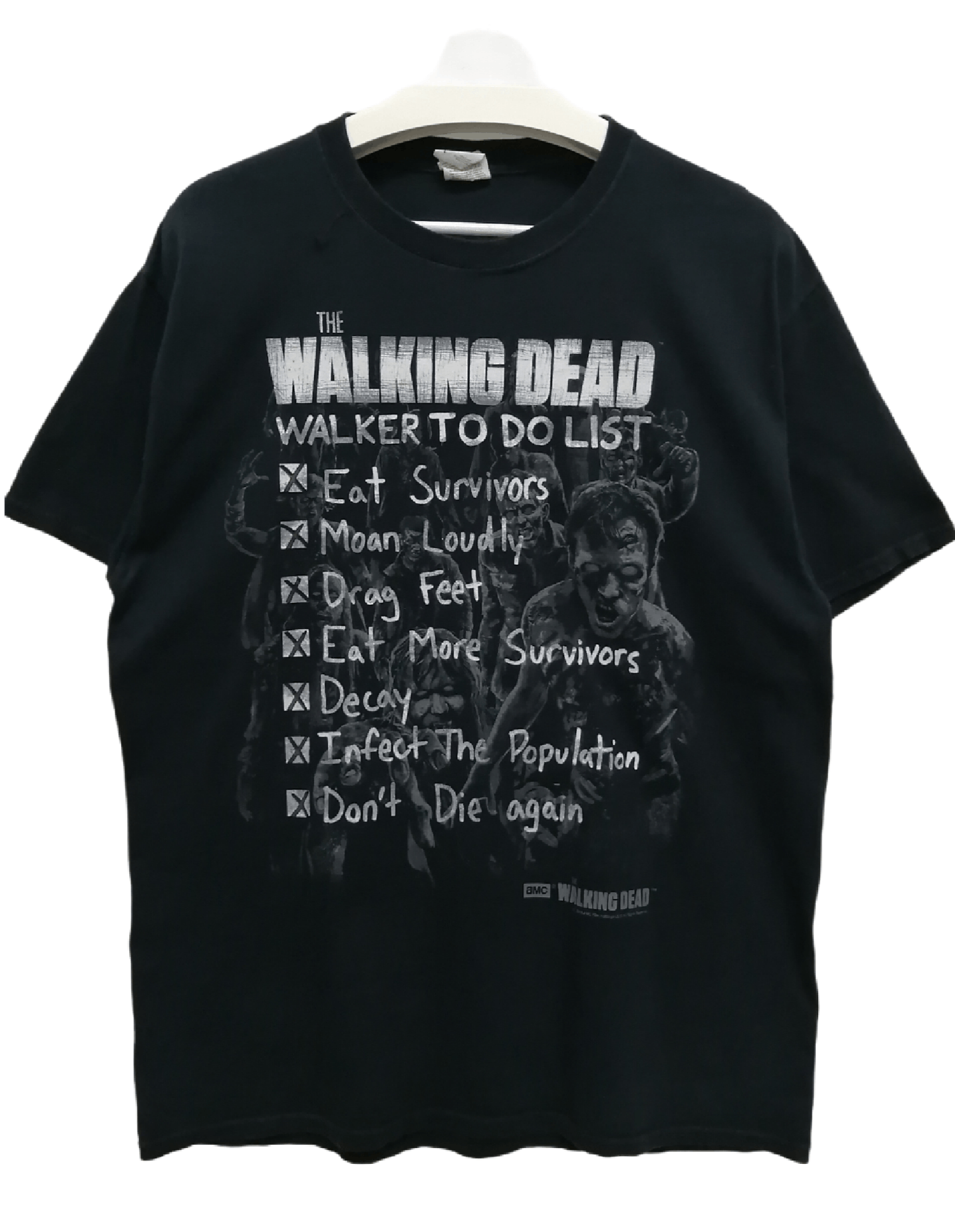 image of Movie The Walking Dead Tshirt in Black, Men's (Size Large)