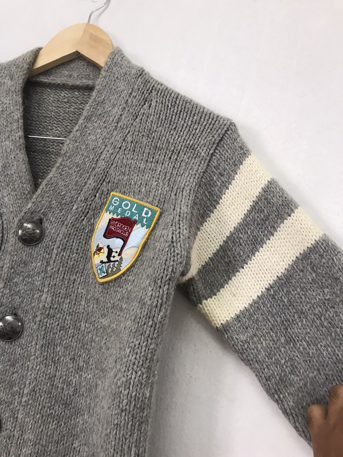HYDROGEN Vintage Hydrogen Pro Ski Club Knitwear Button Up Jacket Size US M / EU 48-50 / 2 - 6 Thumbnail