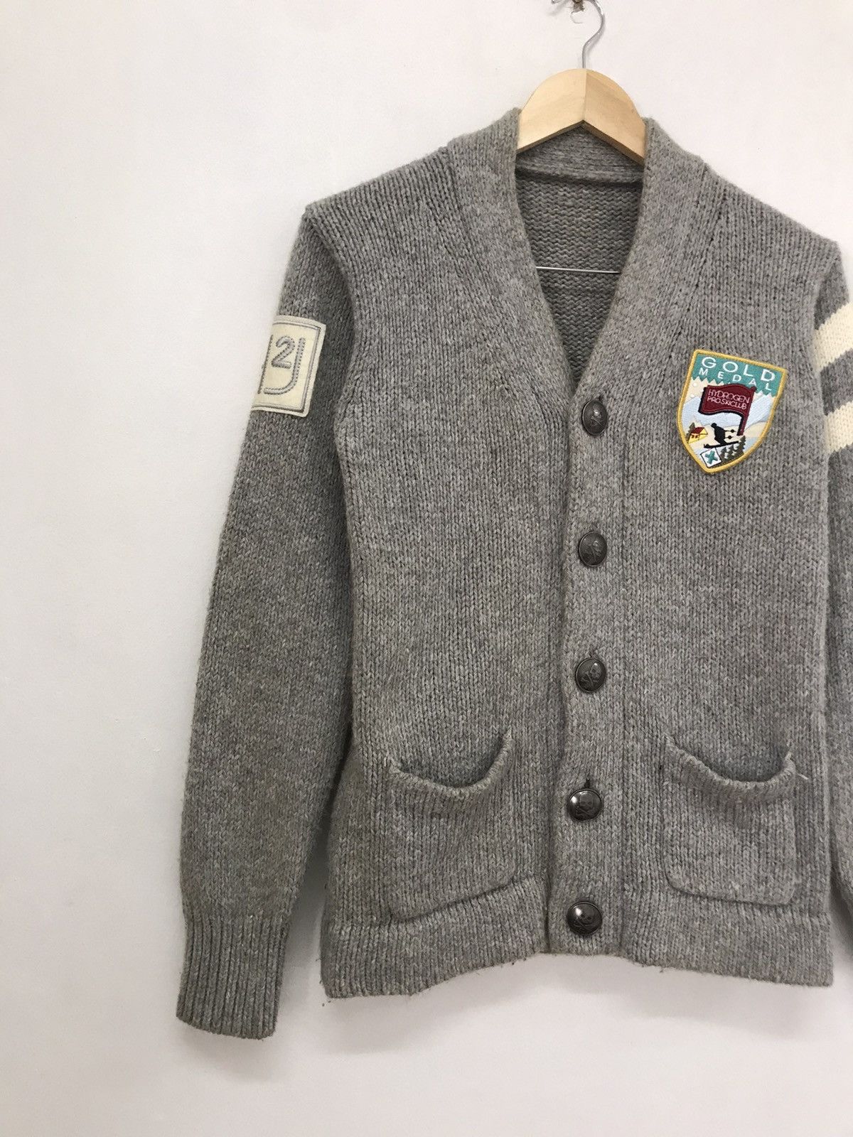HYDROGEN Vintage Hydrogen Pro Ski Club Knitwear Button Up Jacket Size US M / EU 48-50 / 2 - 3 Thumbnail