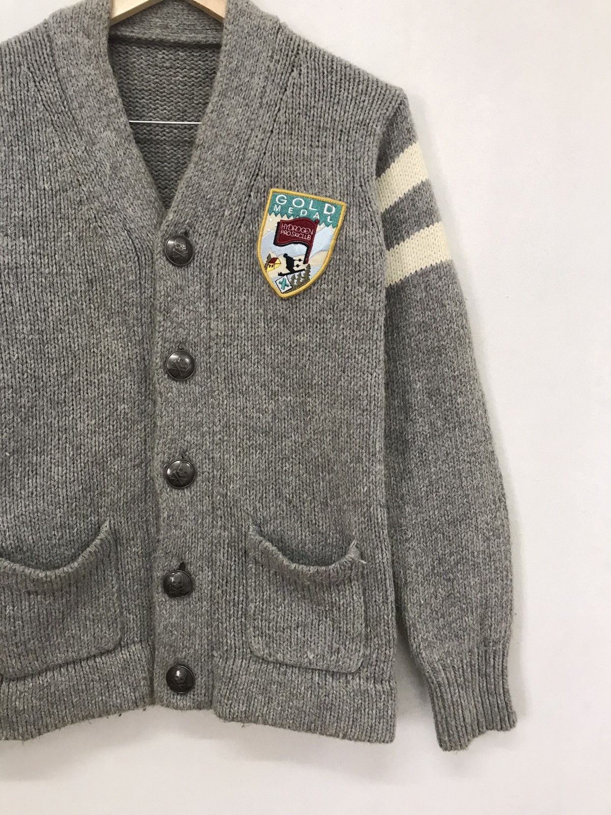 HYDROGEN Vintage Hydrogen Pro Ski Club Knitwear Button Up Jacket Size US M / EU 48-50 / 2 - 4 Thumbnail
