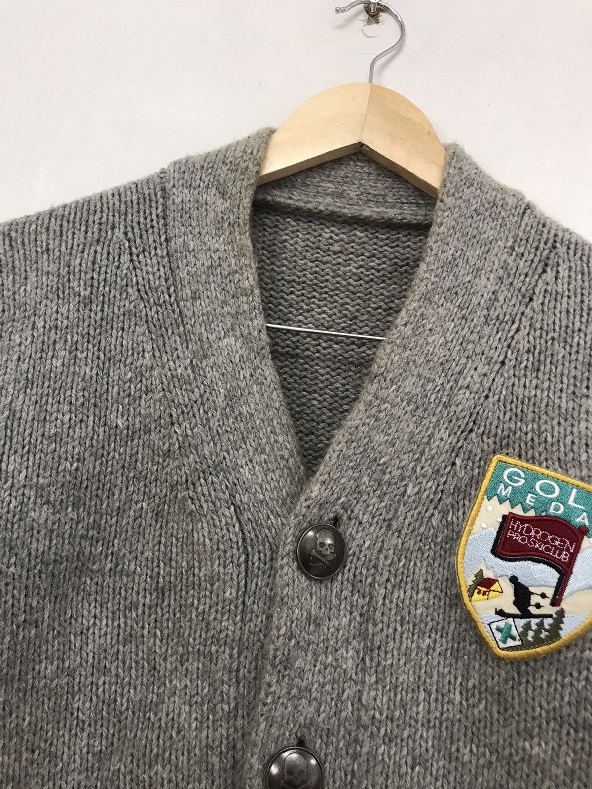 HYDROGEN Vintage Hydrogen Pro Ski Club Knitwear Button Up Jacket Size US M / EU 48-50 / 2 - 10 Thumbnail