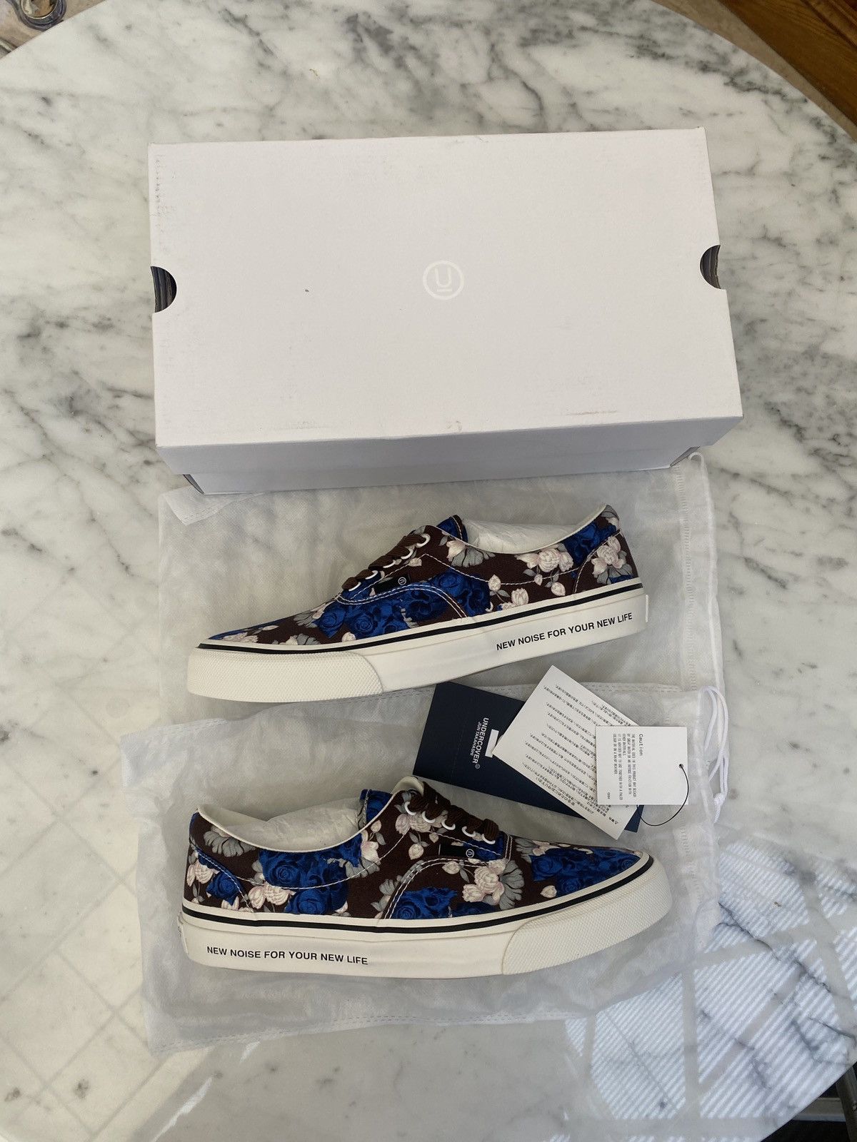 Undercover Undercover Floral Print 'Vans' Canvas Sneakers NWT Size US 9.5 / EU 42-43 - 4 Thumbnail
