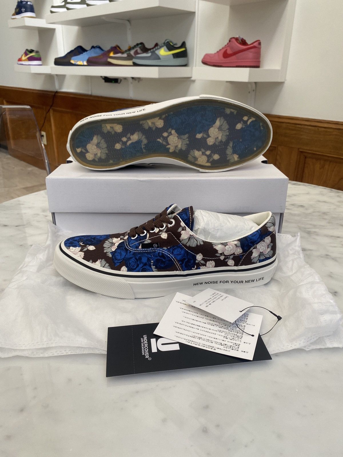 Undercover Undercover Floral Print 'Vans' Canvas Sneakers NWT Size US 9.5 / EU 42-43 - 3 Thumbnail