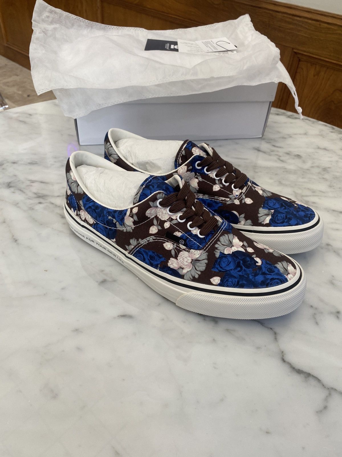 Undercover Undercover Floral Print 'Vans' Canvas Sneakers NWT Size US 9.5 / EU 42-43 - 6 Thumbnail