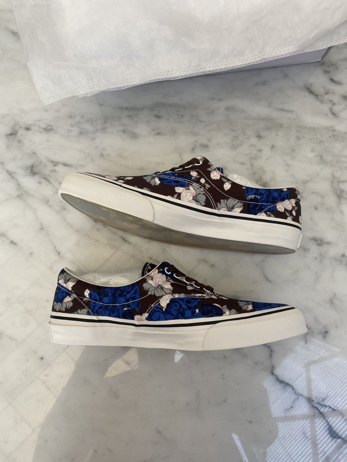 Undercover Undercover Floral Print 'Vans' Canvas Sneakers NWT Size US 9.5 / EU 42-43 - 5 Thumbnail